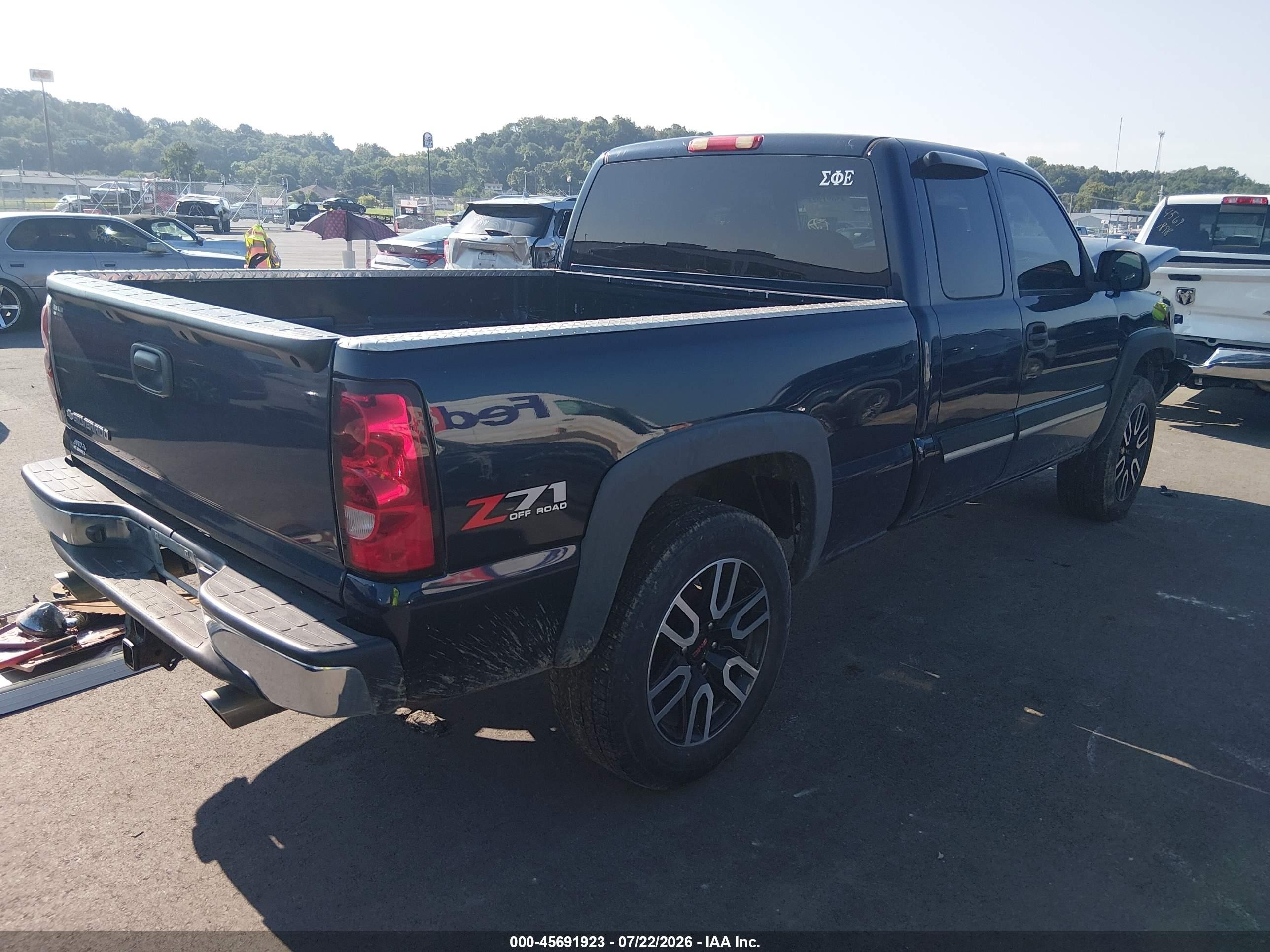 2006 Chevrolet Silverado 1500 Lt2 Blue vin: 2GCEK19B961113355