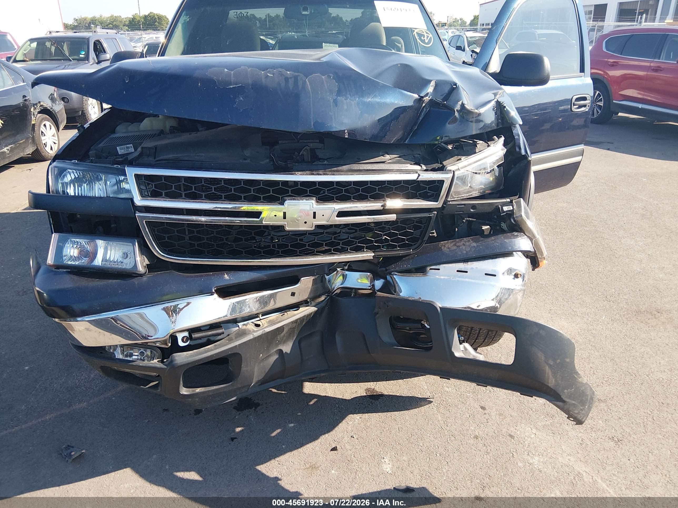 2006 Chevrolet Silverado 1500 Lt2 Blue vin: 2GCEK19B961113355