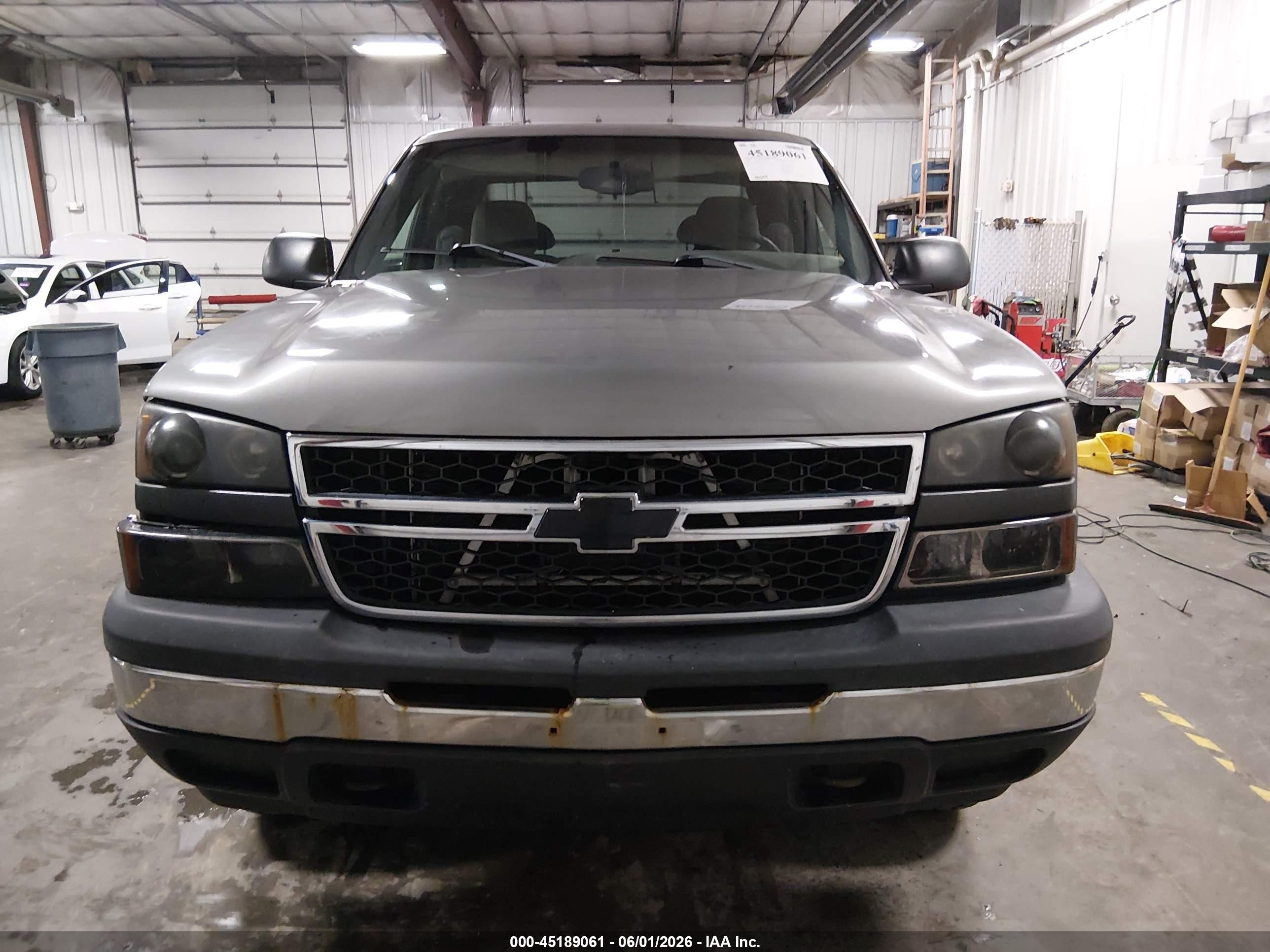 2006 Chevrolet Silverado 1500 Ls Gray vin: 2GCEK19B961286230