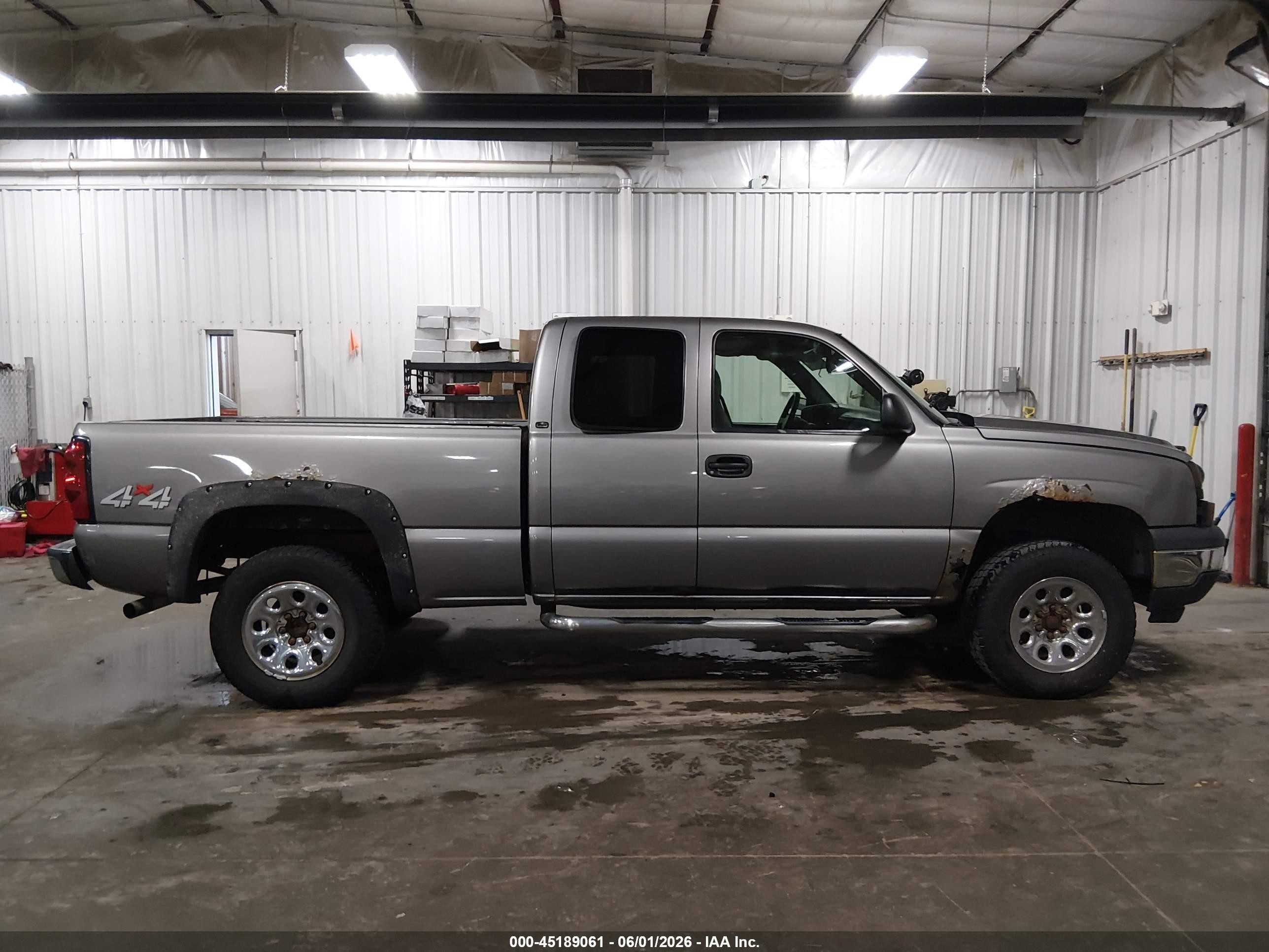 2006 Chevrolet Silverado 1500 Ls Gray vin: 2GCEK19B961286230
