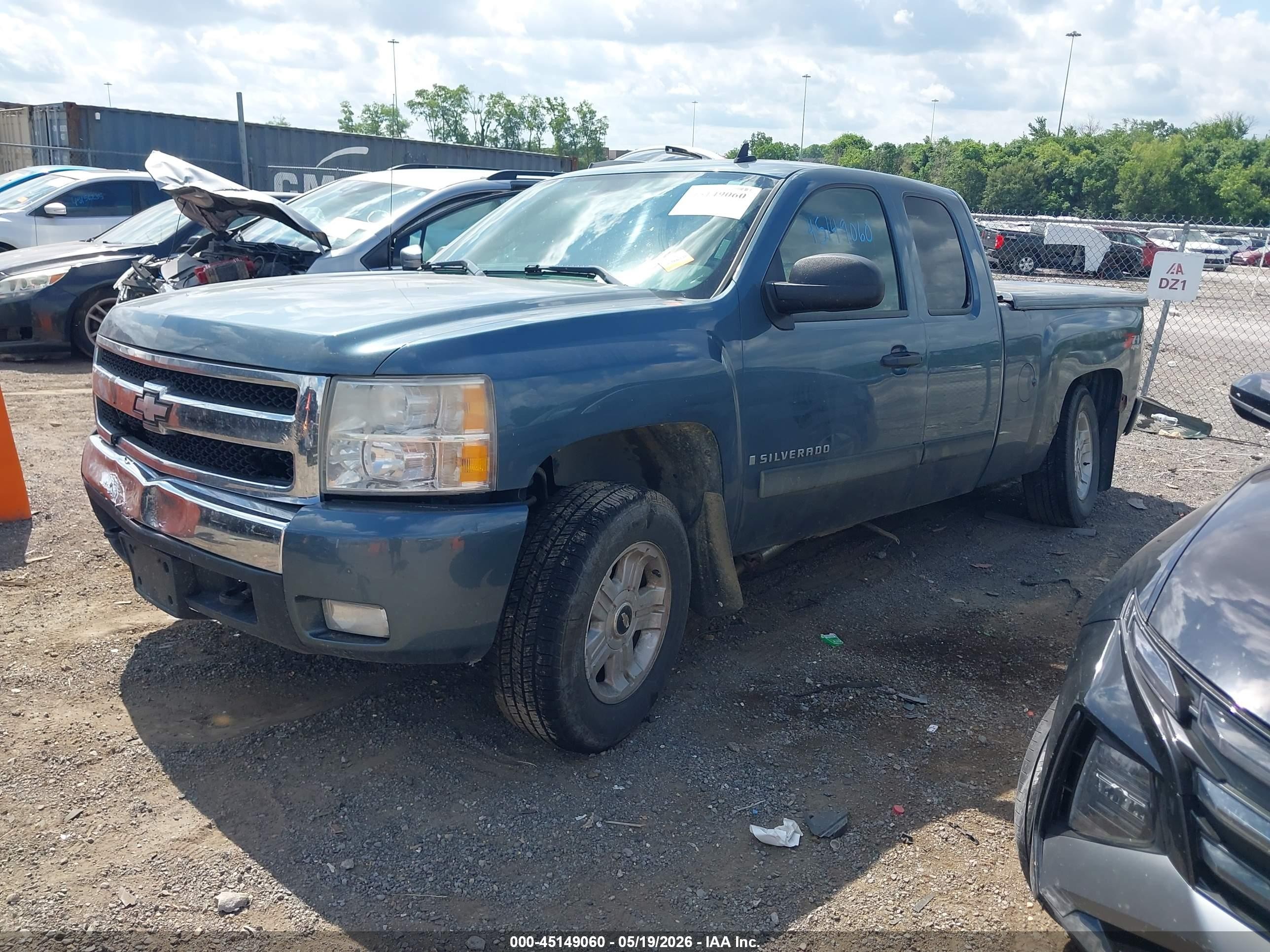 2007 Chevrolet Silverado 1500 Lt1 Blue vin: 2GCEK19C971713920