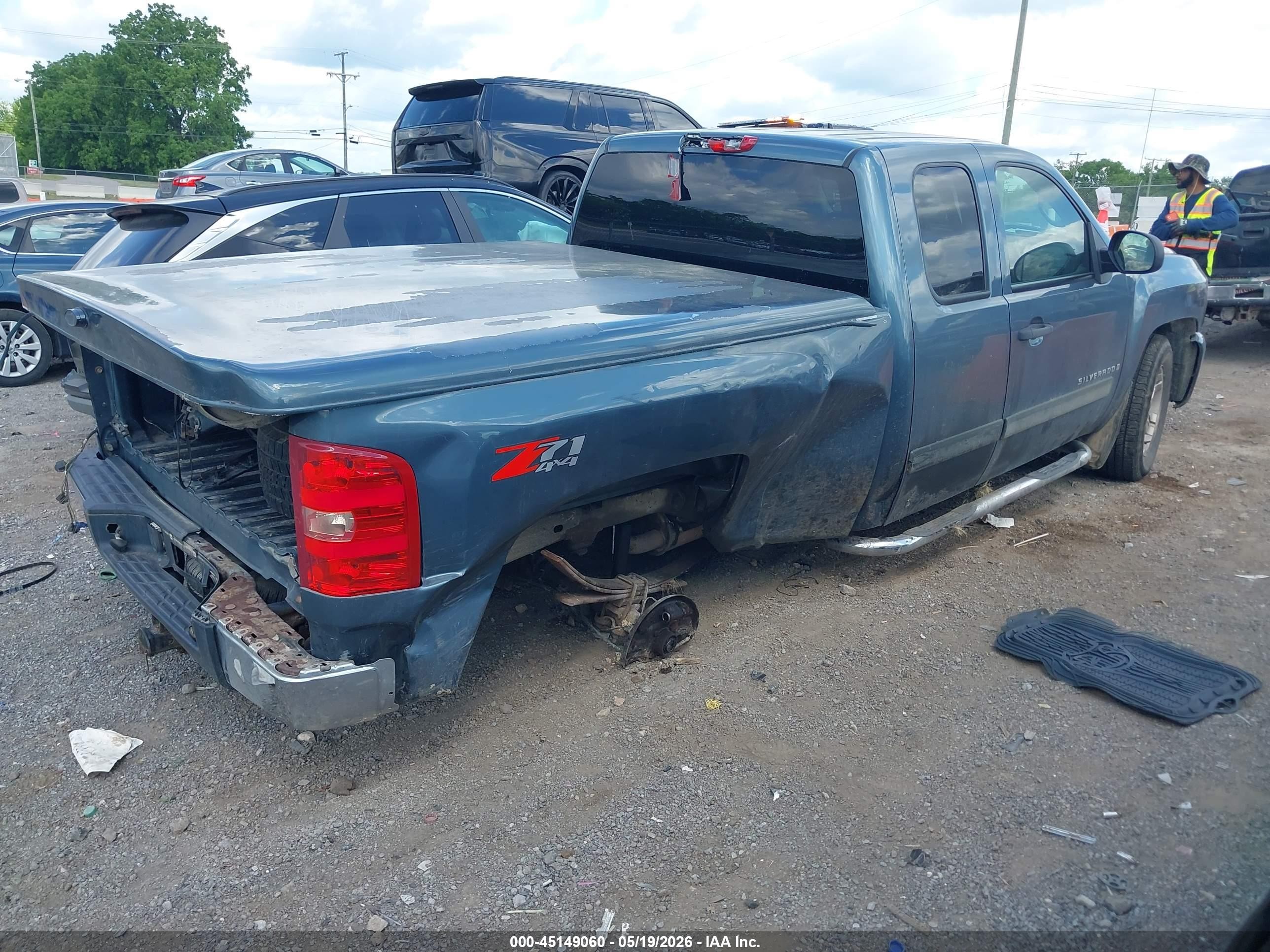 2007 Chevrolet Silverado 1500 Lt1 Blue vin: 2GCEK19C971713920