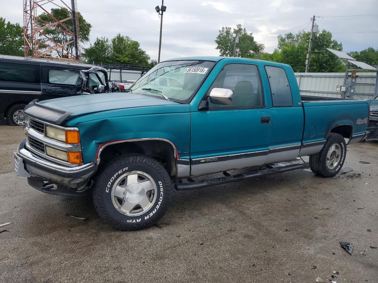 1994 Chevrolet Gmt-400 K1500 Green vin: 2GCEK19H9R1160488