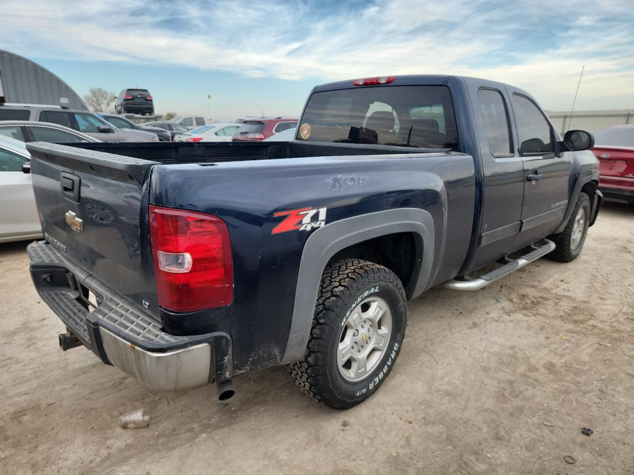 2007 Chevrolet Silverado K1500 Синий vin: 2GCEK19J071666128