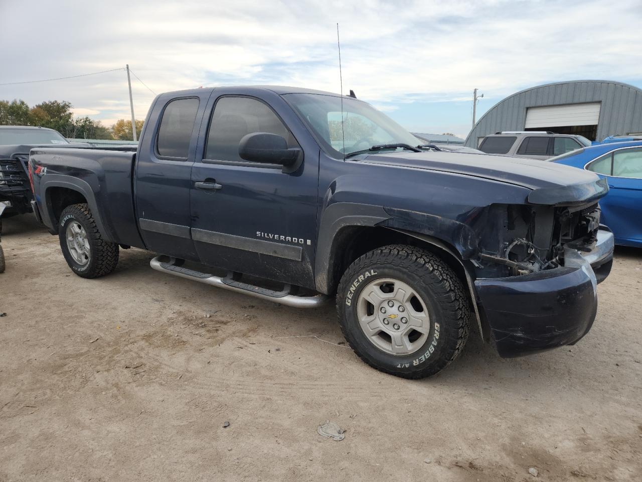 2007 Chevrolet Silverado K1500 Синий vin: 2GCEK19J071666128