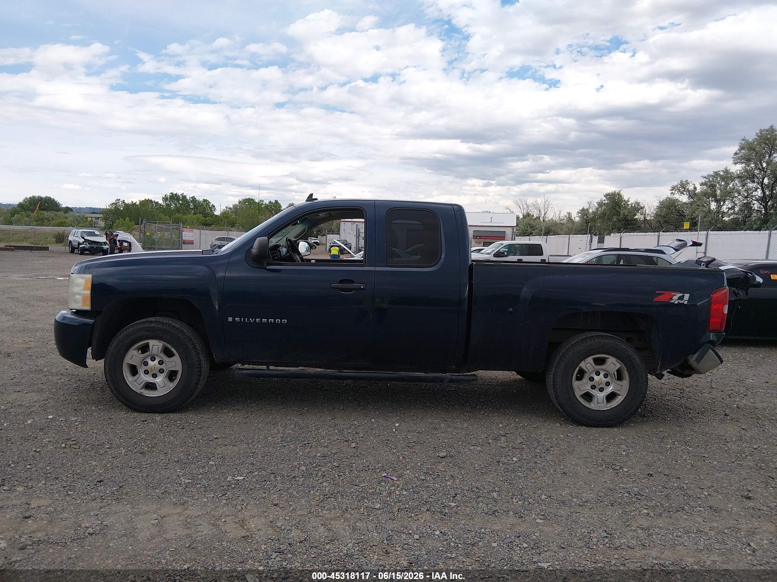2008 Chevrolet Silverado 1500 Lt1 Синий vin: 2GCEK19J081290449