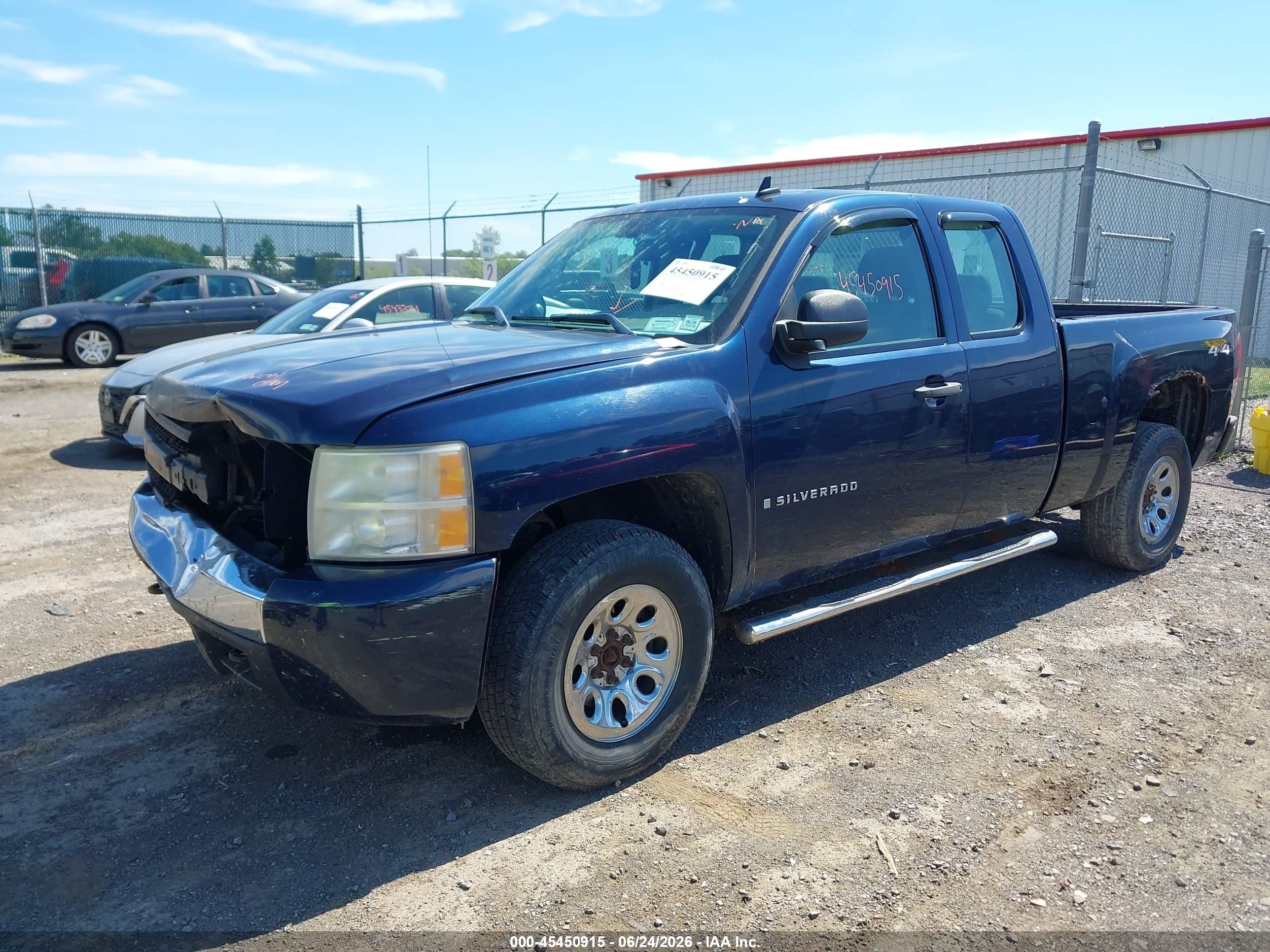 2008 Chevrolet Silverado 1500 Work Truck Blue vin: 2GCEK19J181112193
