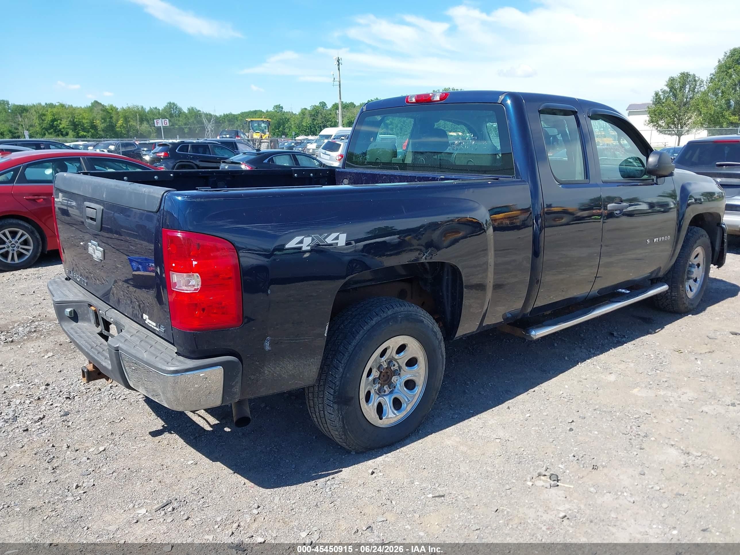 2008 Chevrolet Silverado 1500 Work Truck Blue vin: 2GCEK19J181112193