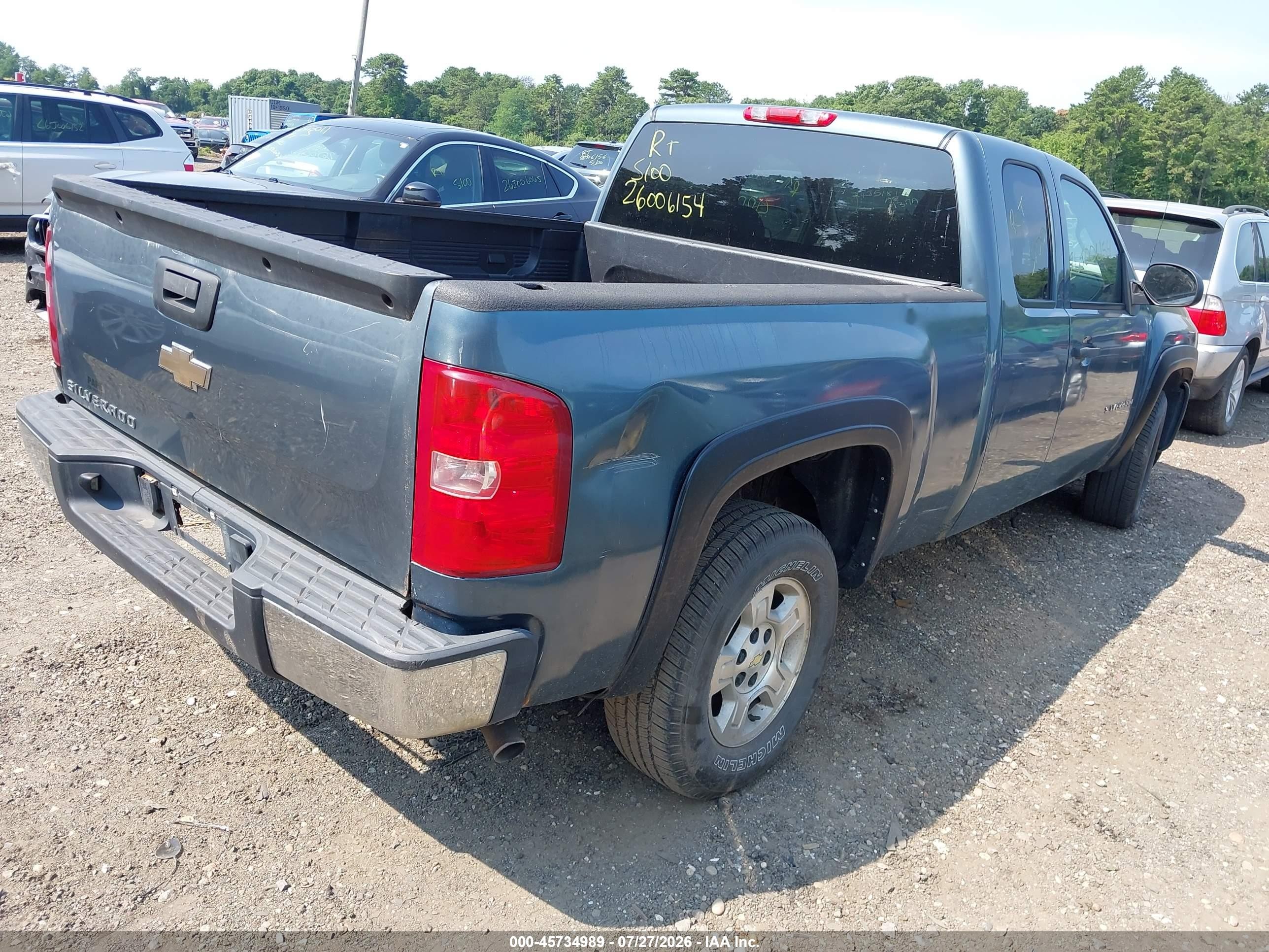 2008 Chevrolet Silverado 1500 Lt1 Серый vin: 2GCEK19J181130659