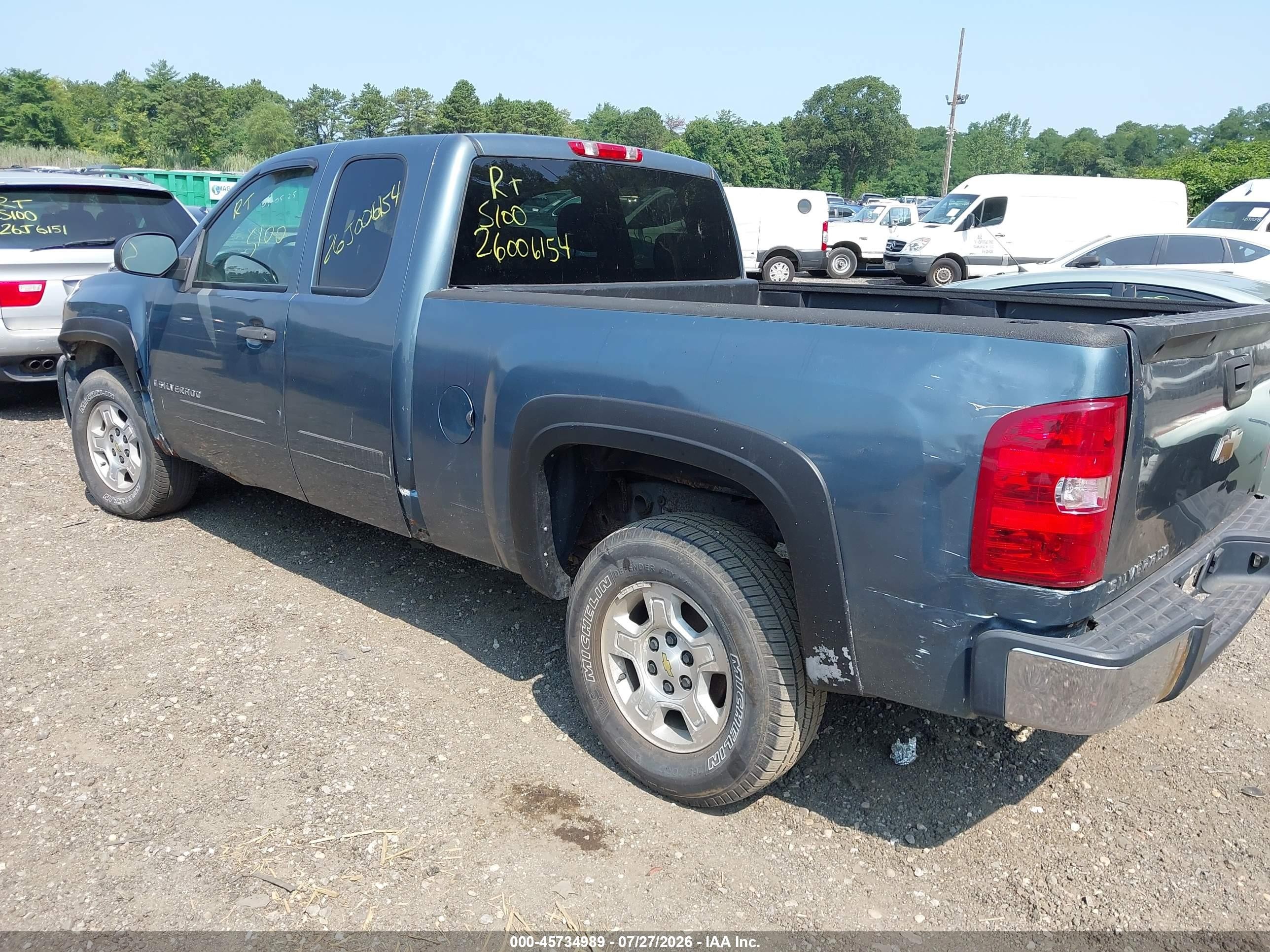 2008 Chevrolet Silverado 1500 Lt1 Серый vin: 2GCEK19J181130659