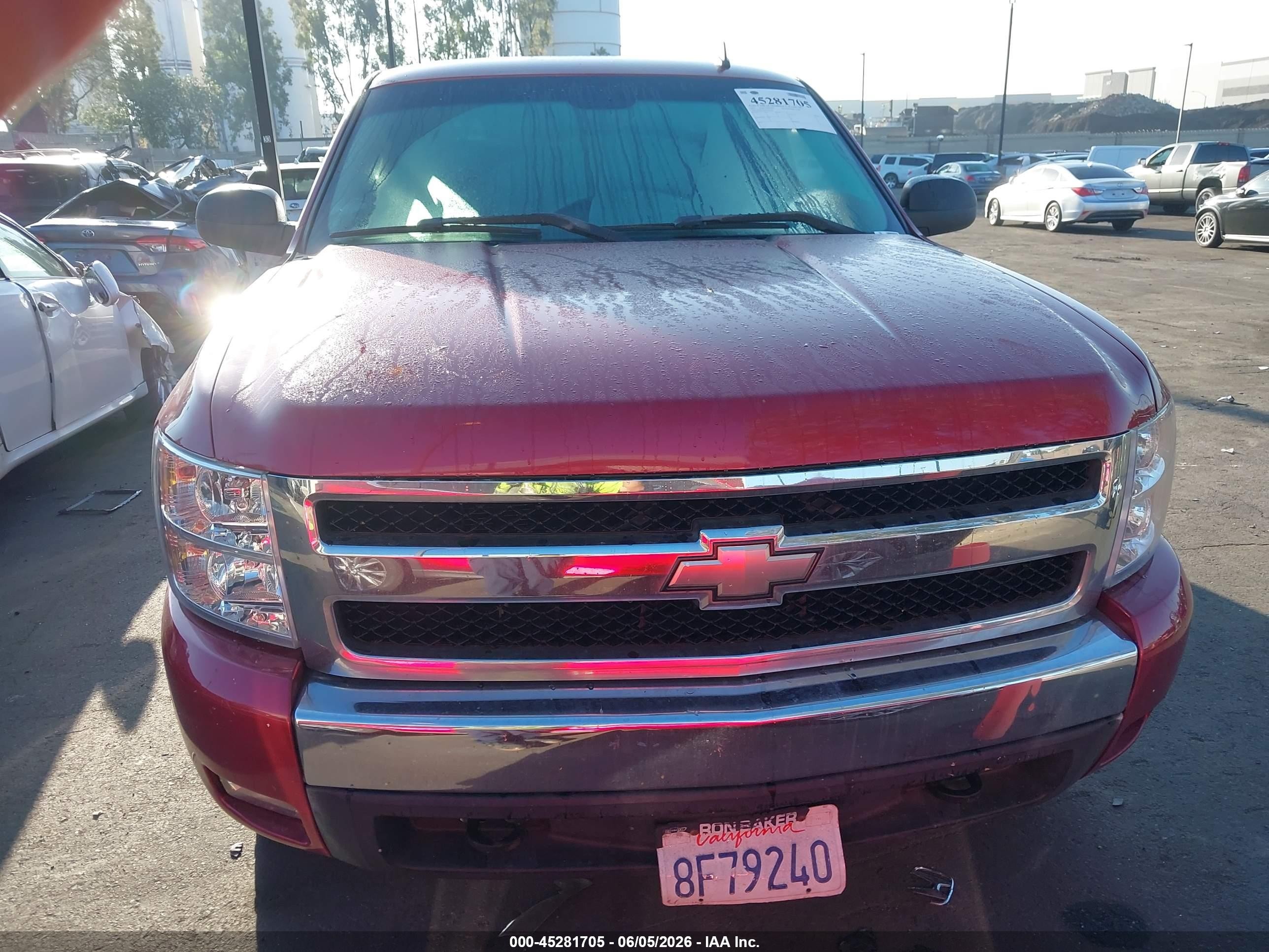 2007 Chevrolet Silverado 1500 Lt1 Red vin: 2GCEK19J271561378