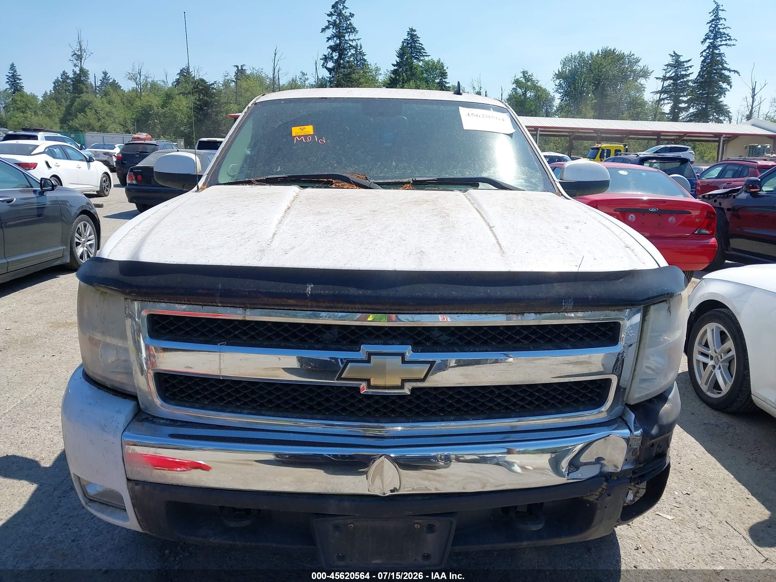 2007 Chevrolet Silverado 1500 Ltz White vin: 2GCEK19J271589794