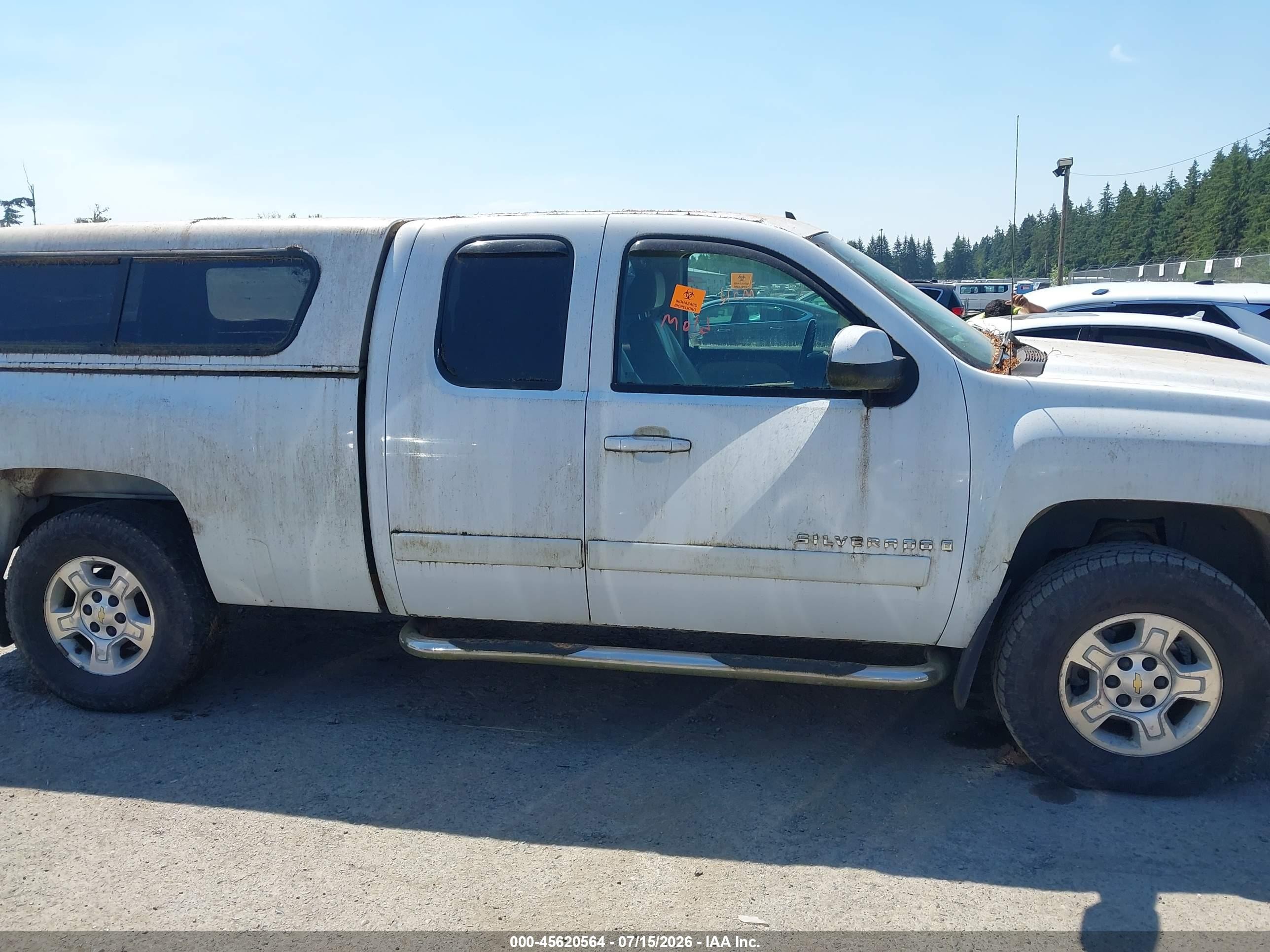 2007 Chevrolet Silverado 1500 Ltz White vin: 2GCEK19J271589794