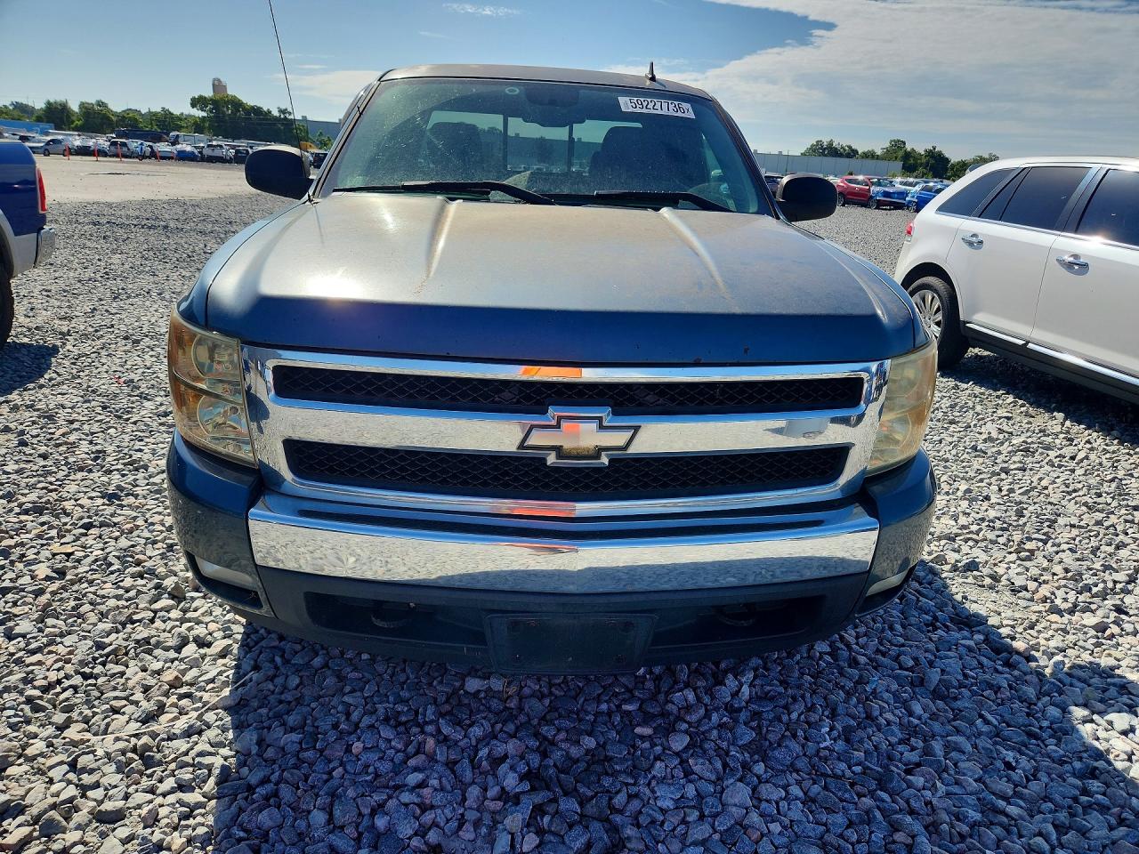 2007 Chevrolet Silverado K1500 Blue vin: 2GCEK19J271724952