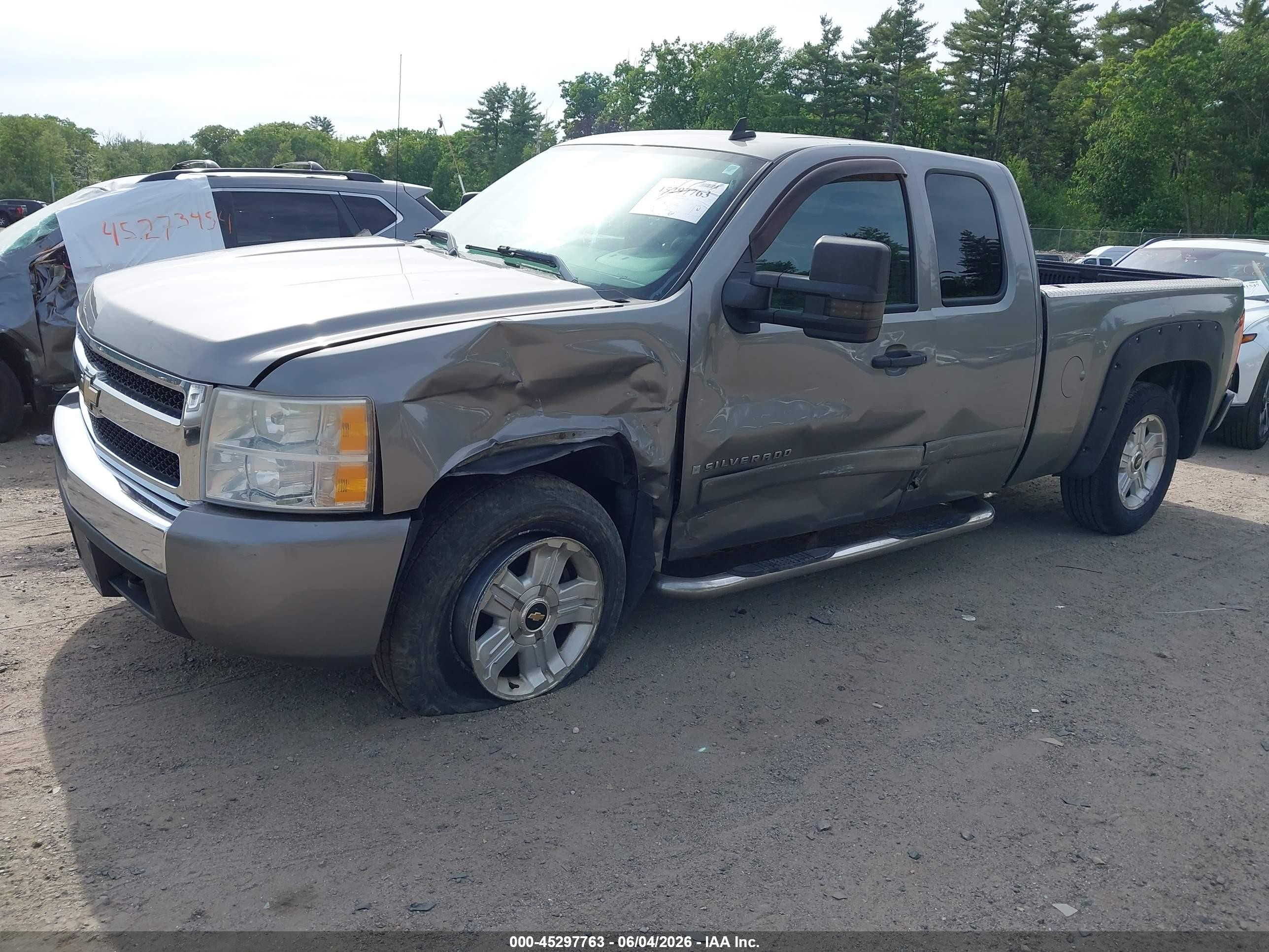 2008 Chevrolet Silverado 1500 Lt1 Gray vin: 2GCEK19J281238630