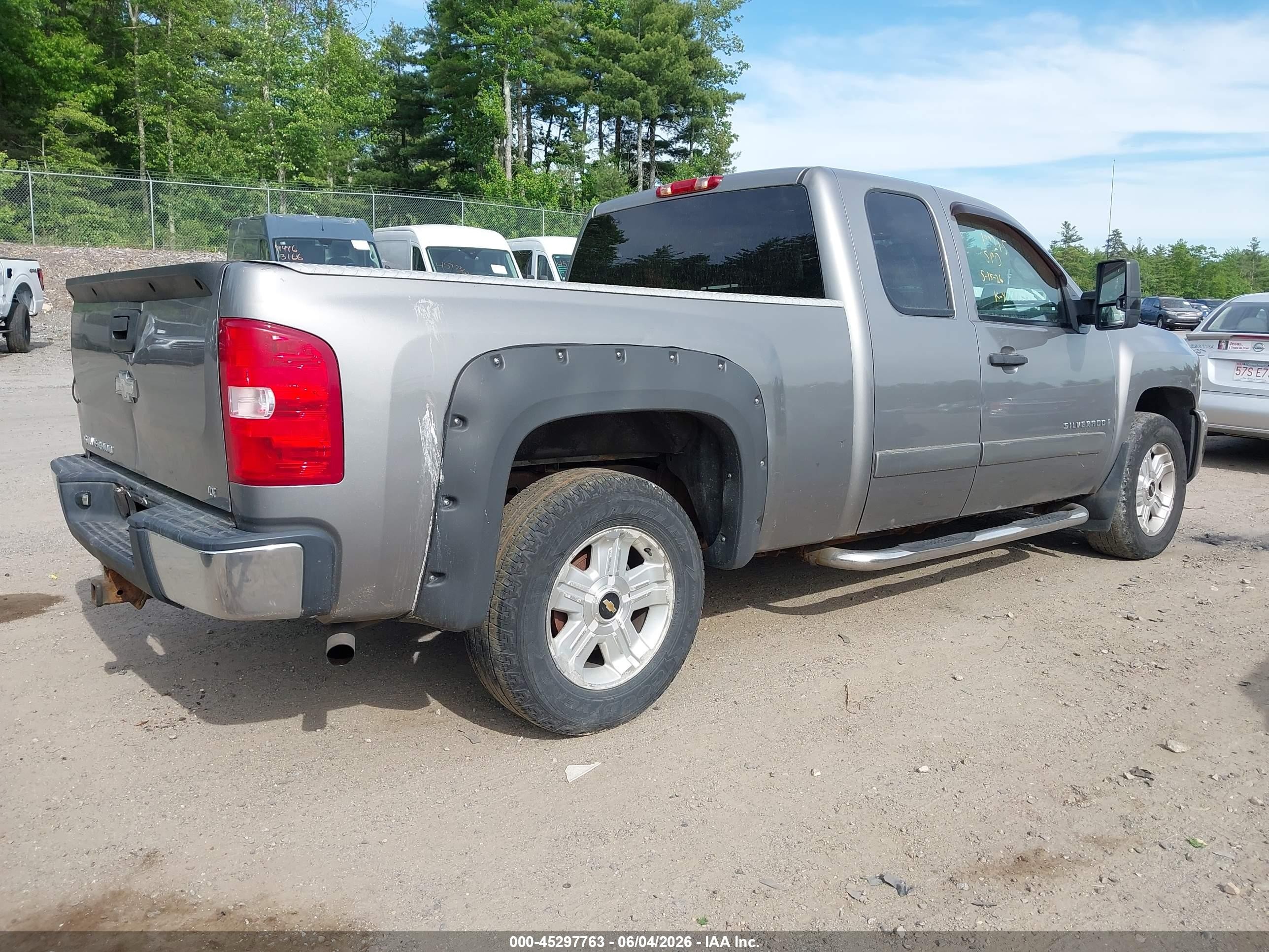 2008 Chevrolet Silverado 1500 Lt1 Gray vin: 2GCEK19J281238630