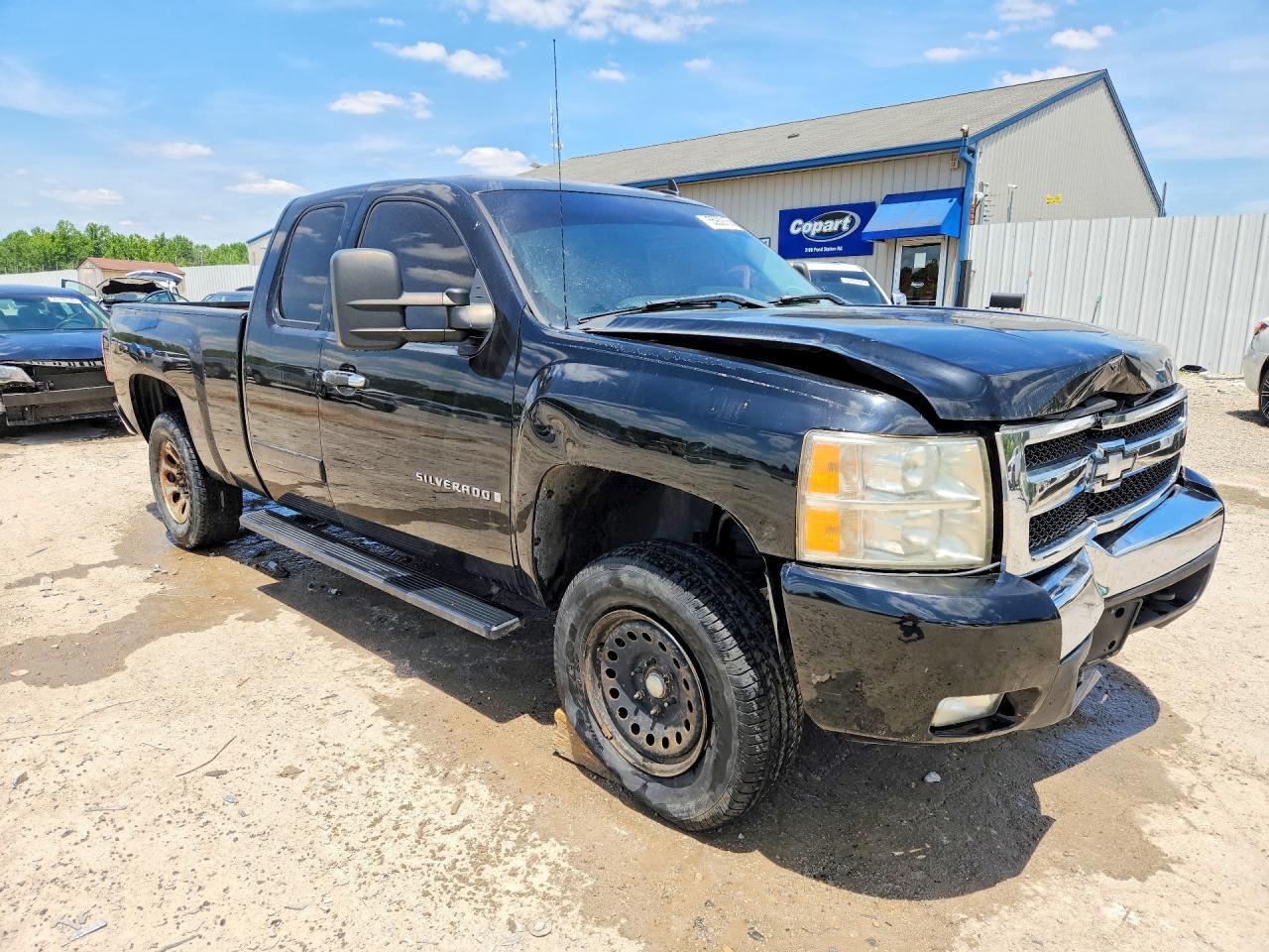 2008 Chevrolet Silverado K1500 Black vin: 2GCEK19J281314850