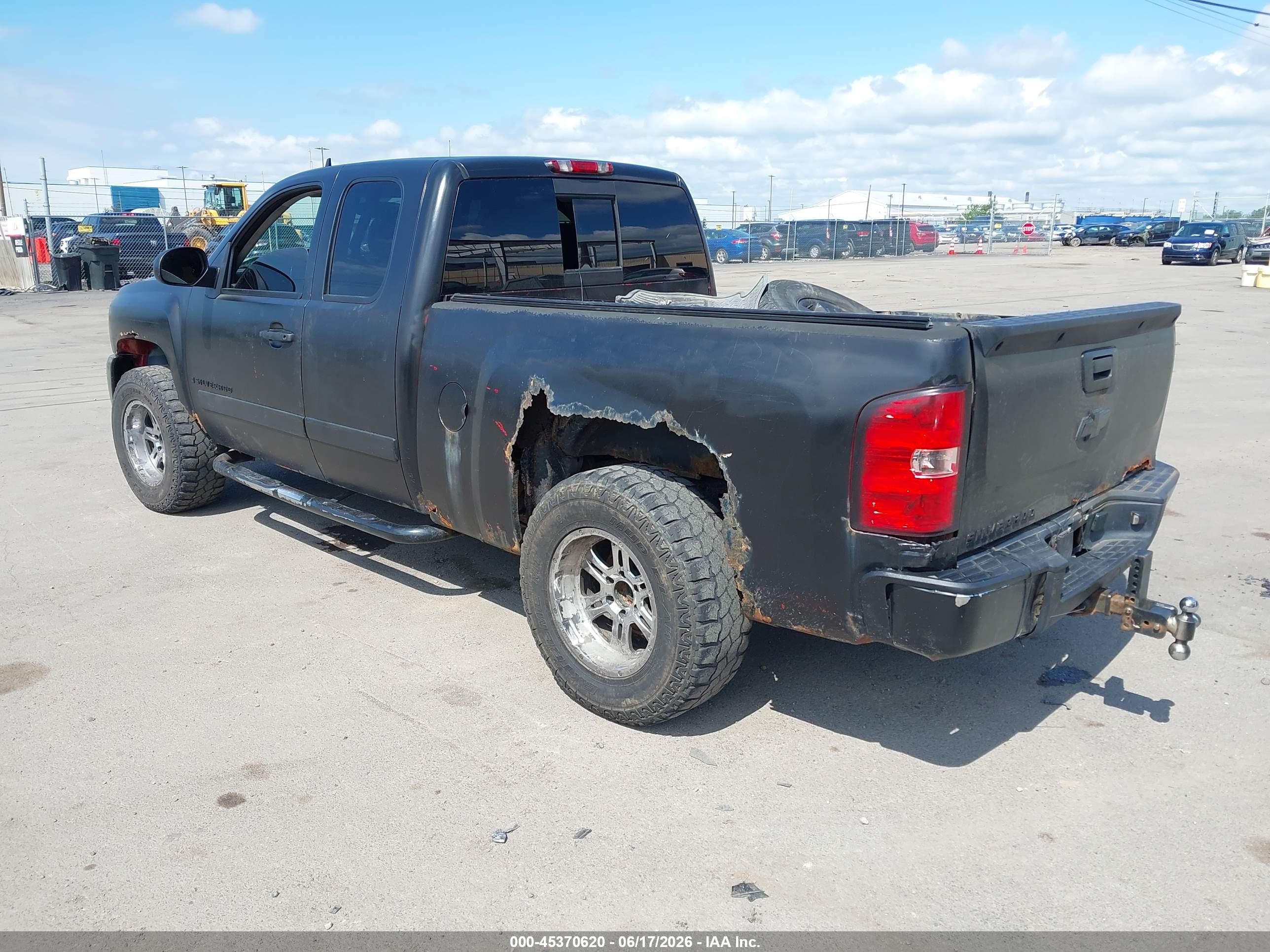 2008 Chevrolet Silverado 1500 Lt1 Black vin: 2GCEK19J281326254