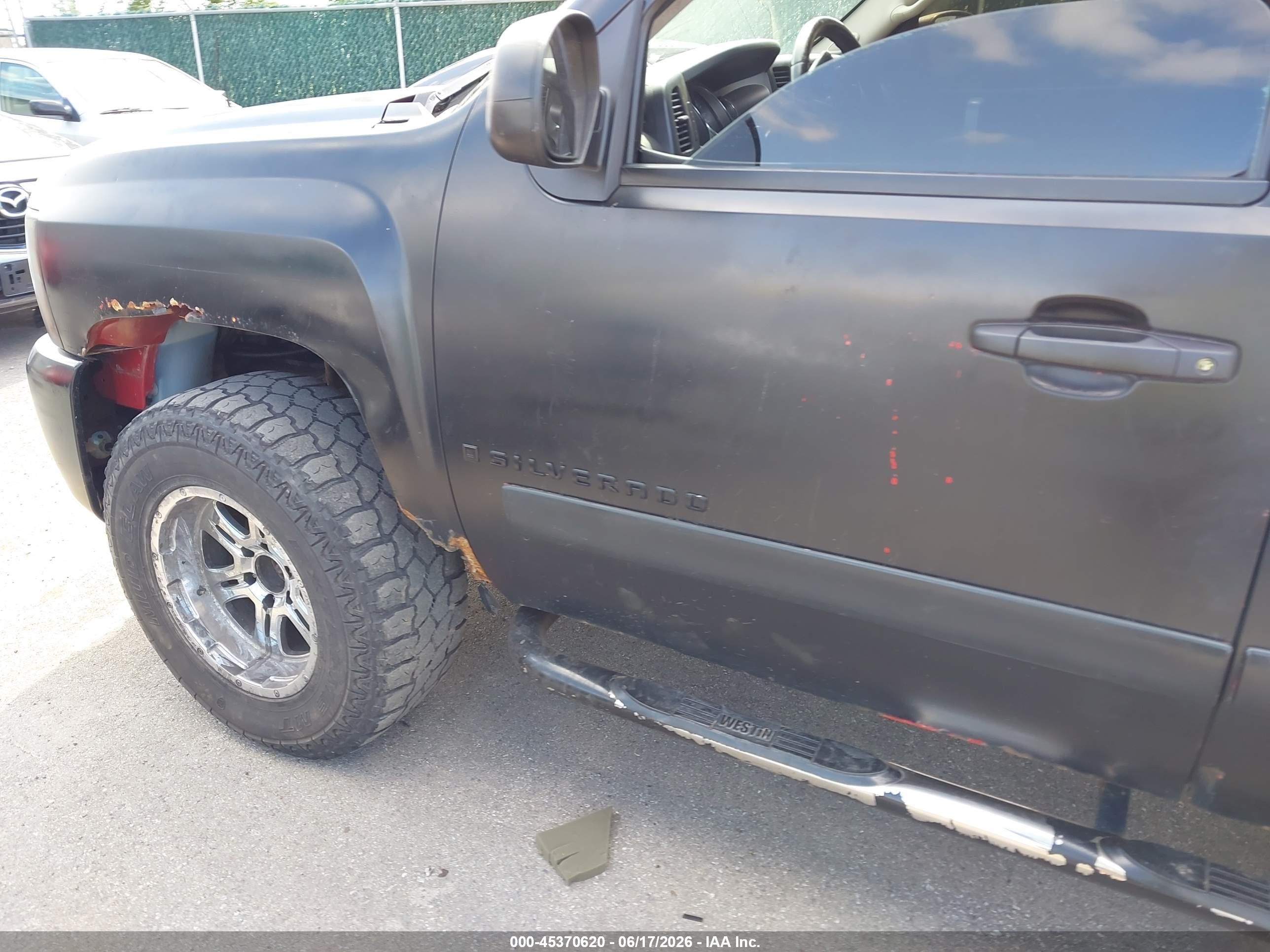 2008 Chevrolet Silverado 1500 Lt1 Black vin: 2GCEK19J281326254