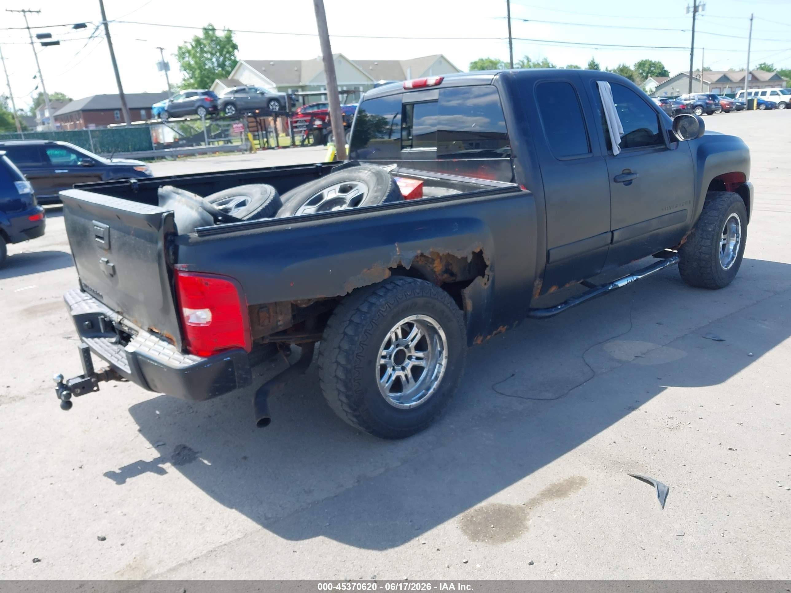 2008 Chevrolet Silverado 1500 Lt1 Black vin: 2GCEK19J281326254