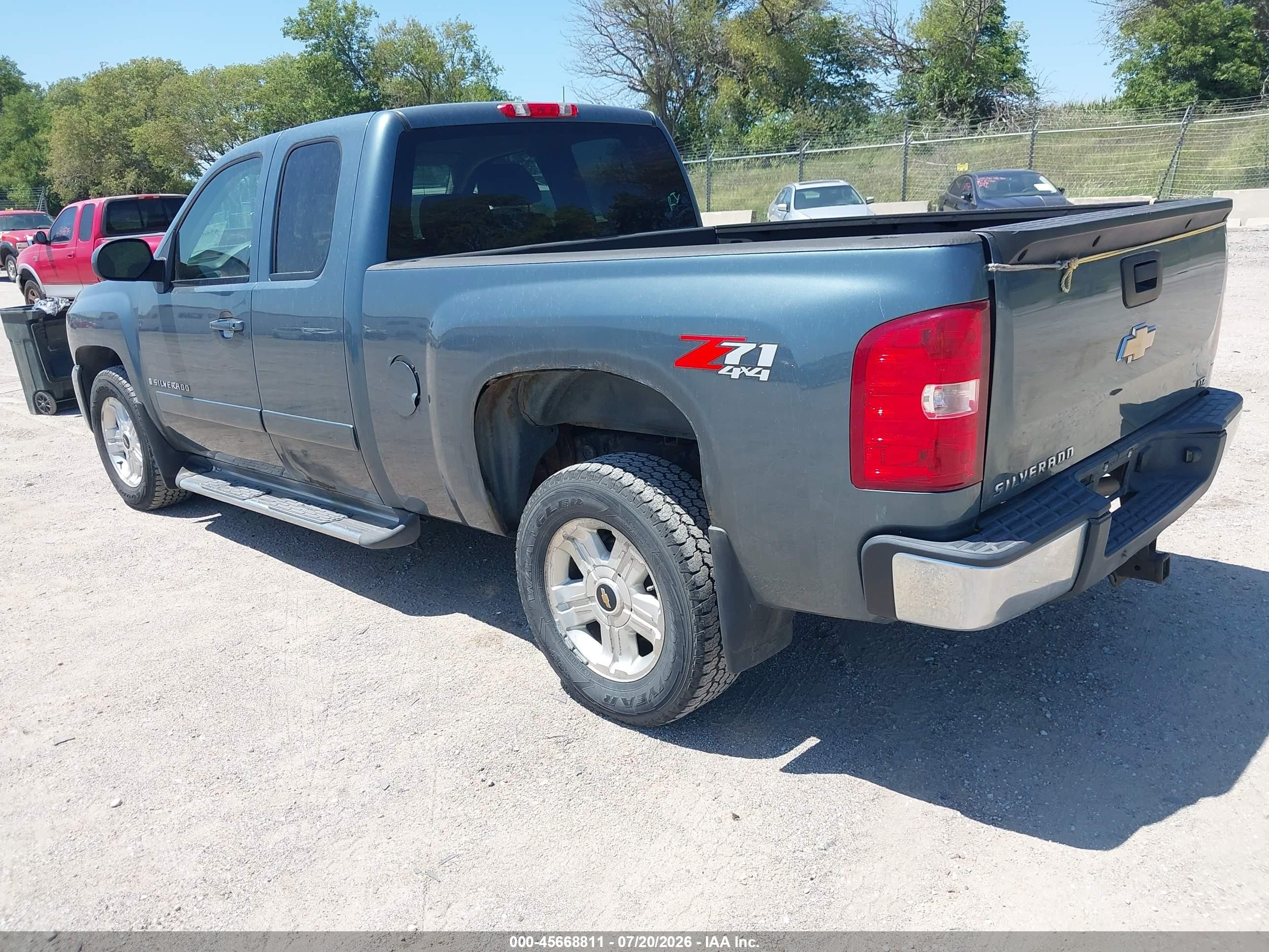 2008 Chevrolet Silverado 1500 Ltz Blue vin: 2GCEK19J381137113
