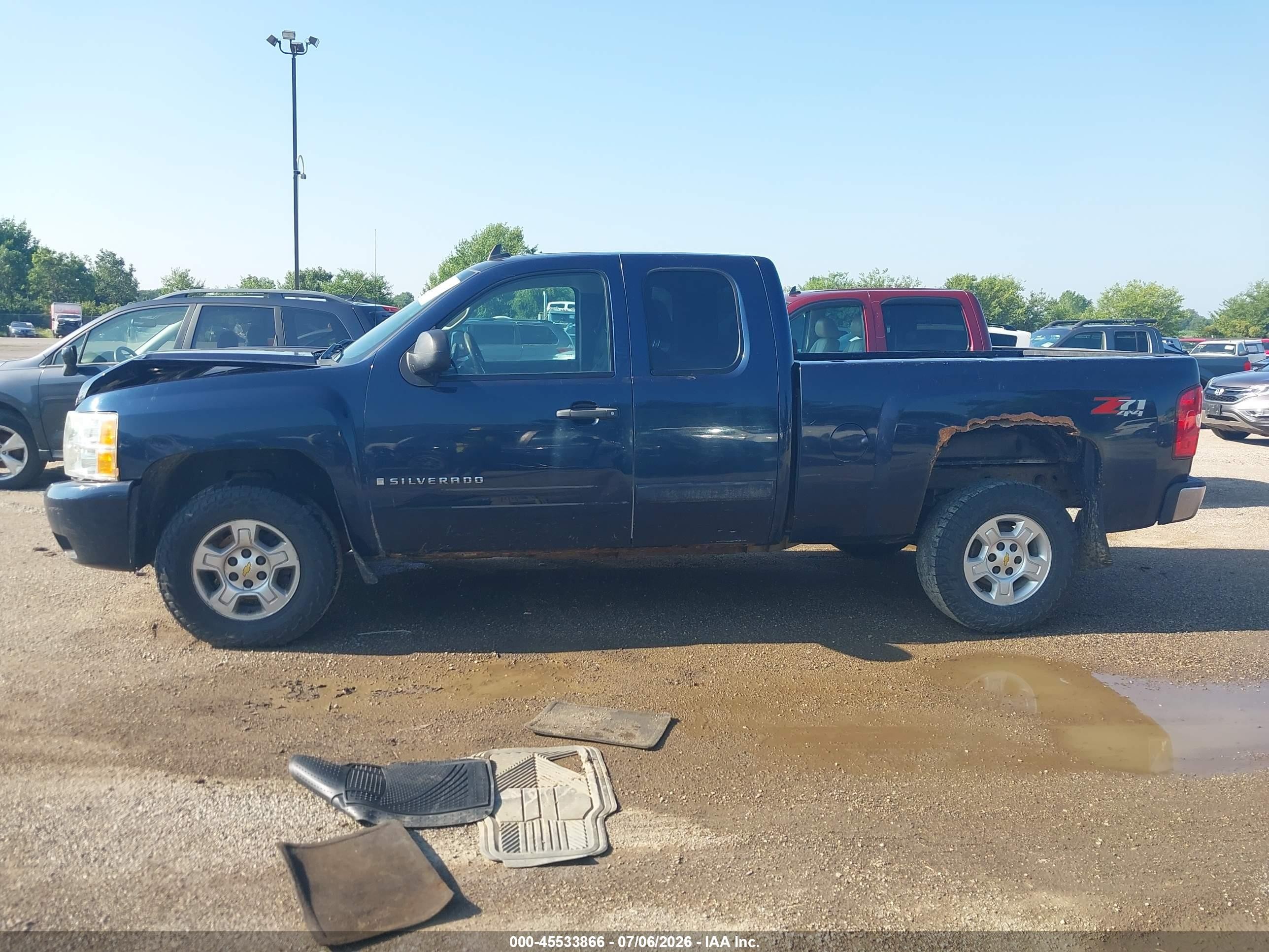 2008 Chevrolet Silverado 1500 Lt1 Blue vin: 2GCEK19J381276495