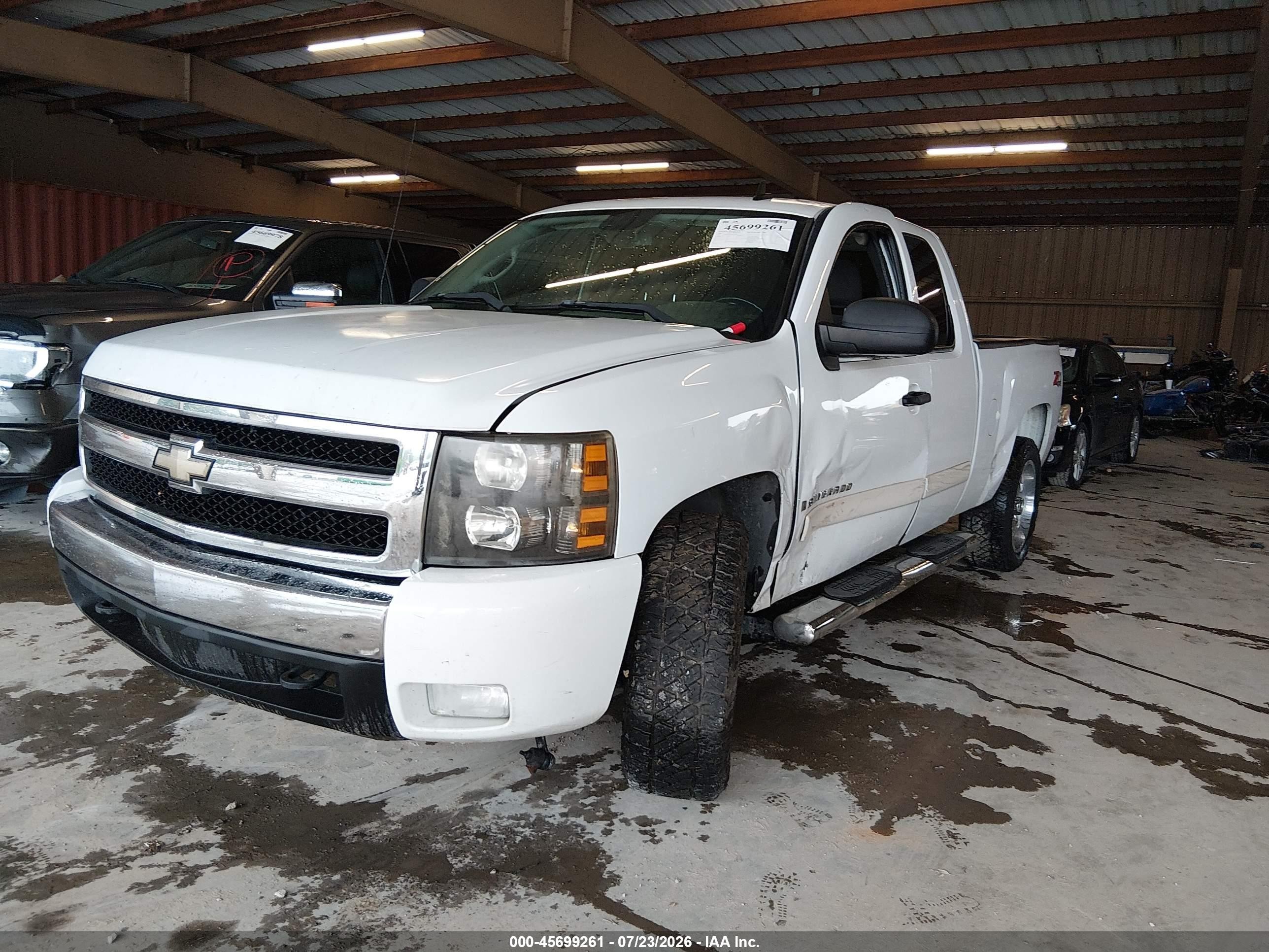 2007 Chevrolet Silverado 1500 Lt1 White vin: 2GCEK19J471611438