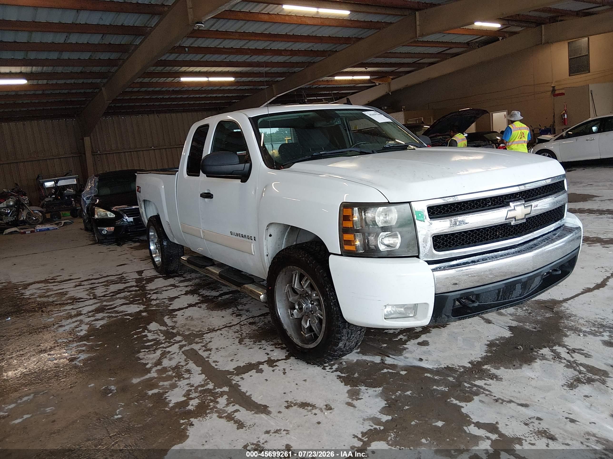 2007 Chevrolet Silverado 1500 Lt1 White vin: 2GCEK19J471611438