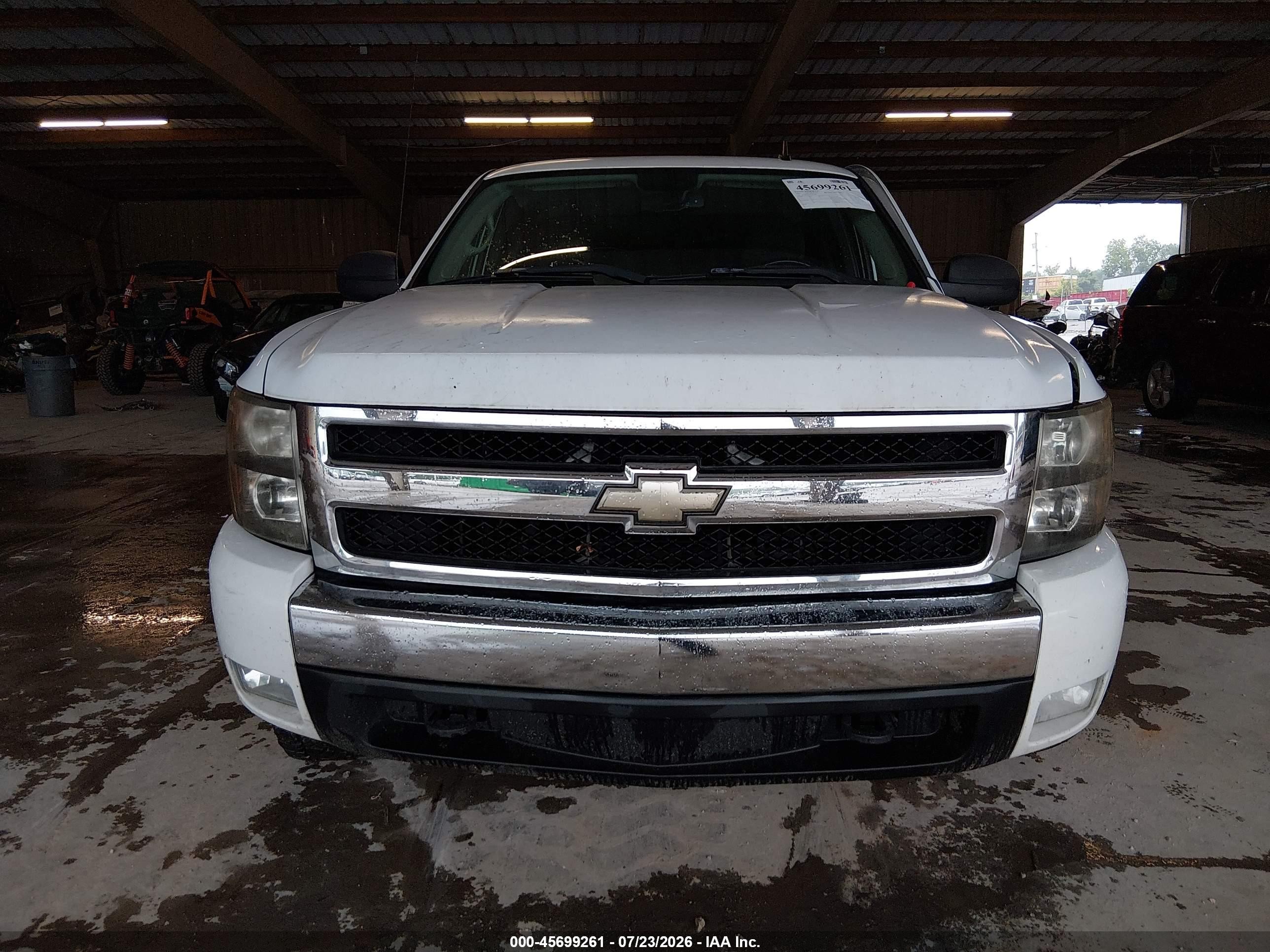 2007 Chevrolet Silverado 1500 Lt1 White vin: 2GCEK19J471611438