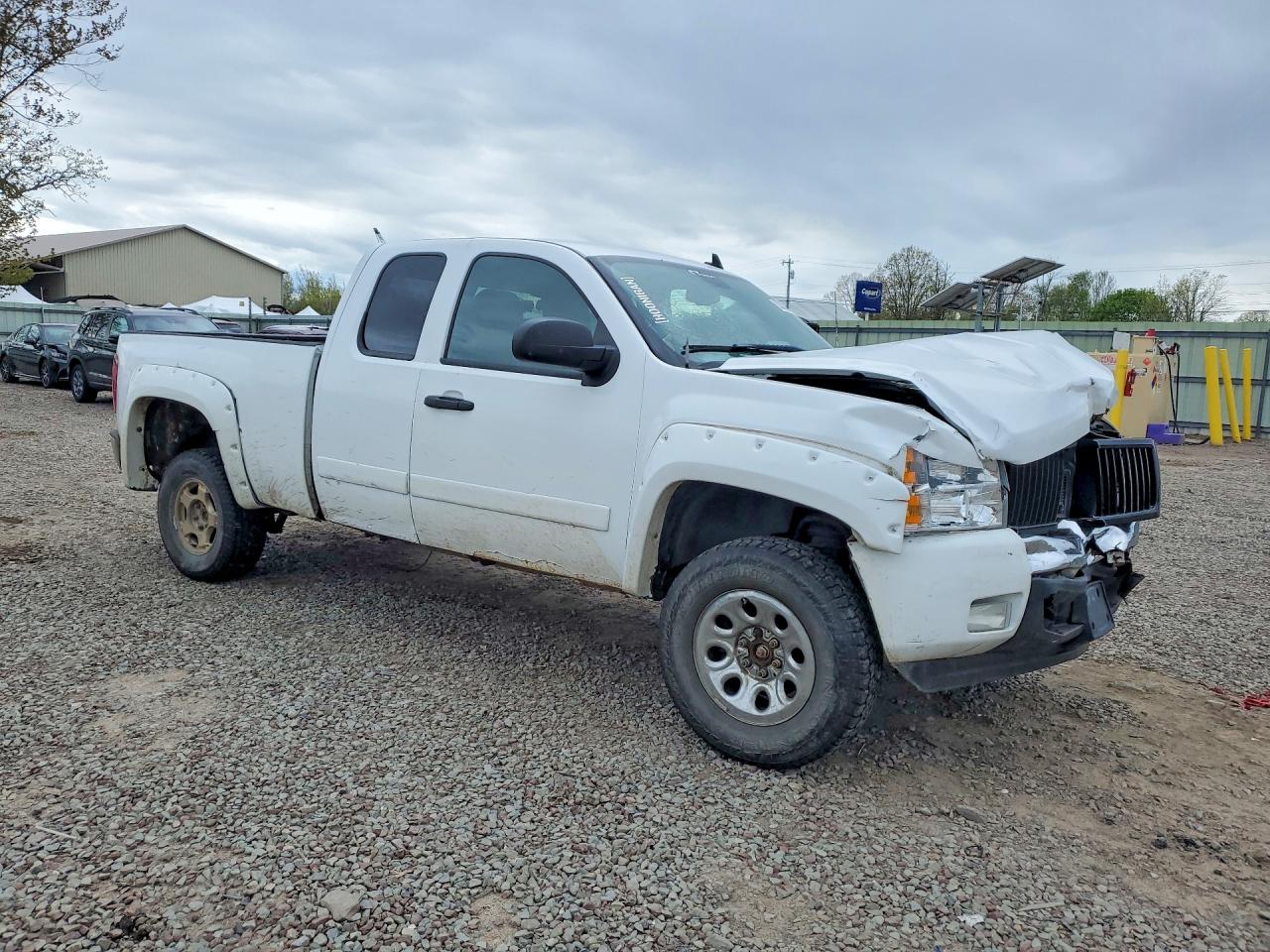 2007 Chevrolet Silverado White vin: 2GCEK19J471675768