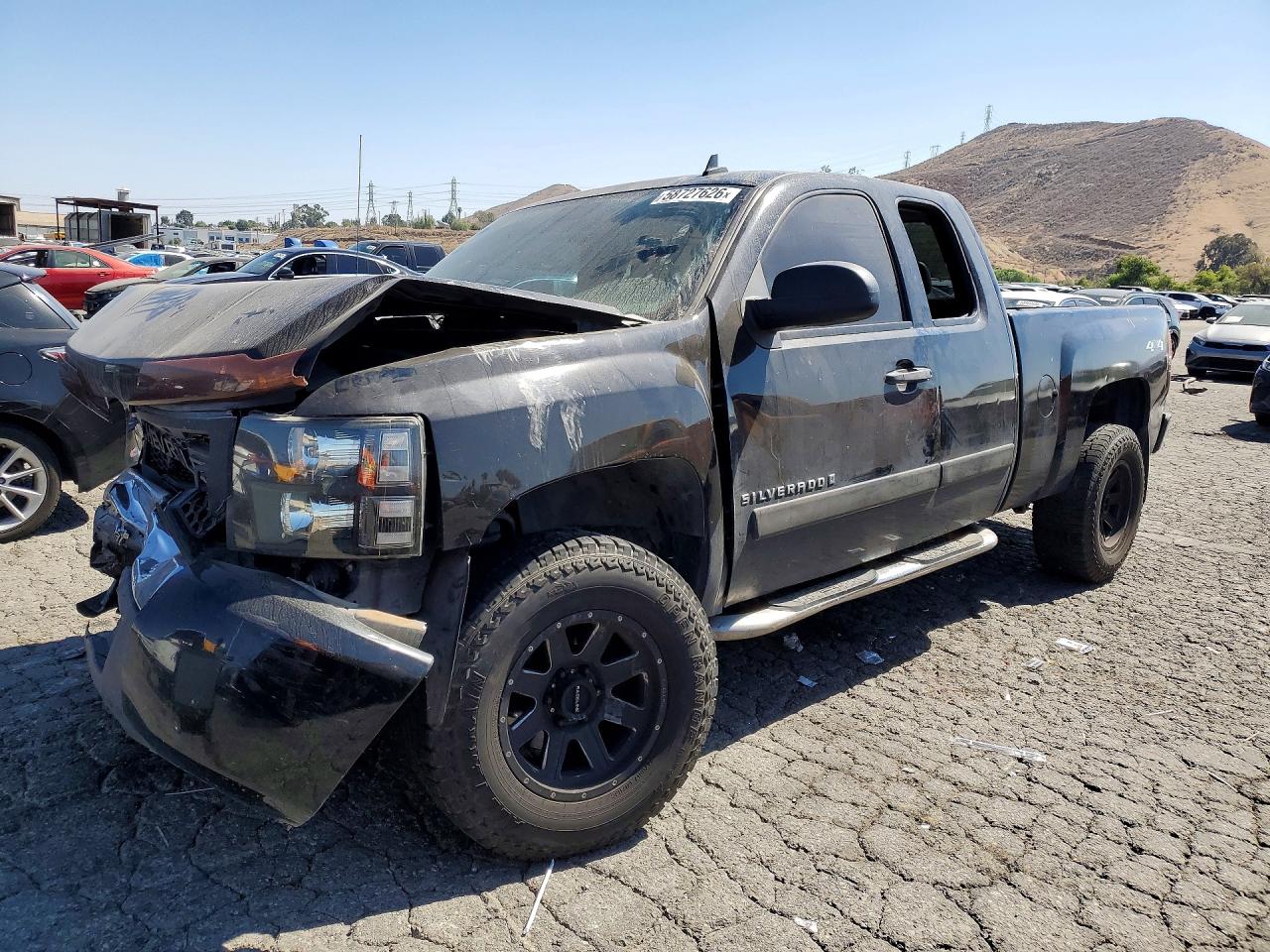 2008 Chevrolet Silverado K1500 Black vin: 2GCEK19J481105920