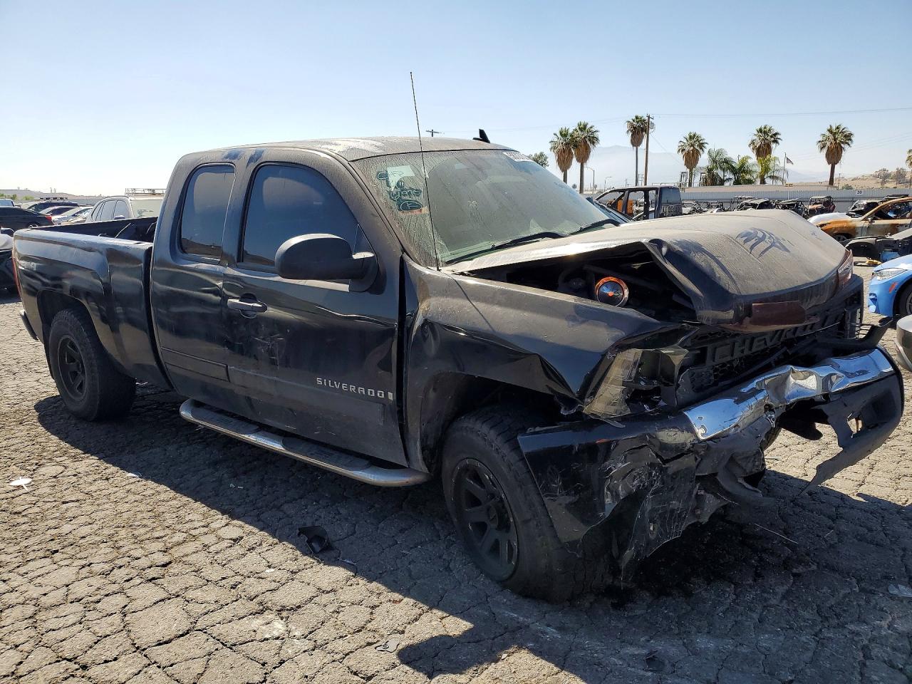 2008 Chevrolet Silverado K1500 Black vin: 2GCEK19J481105920