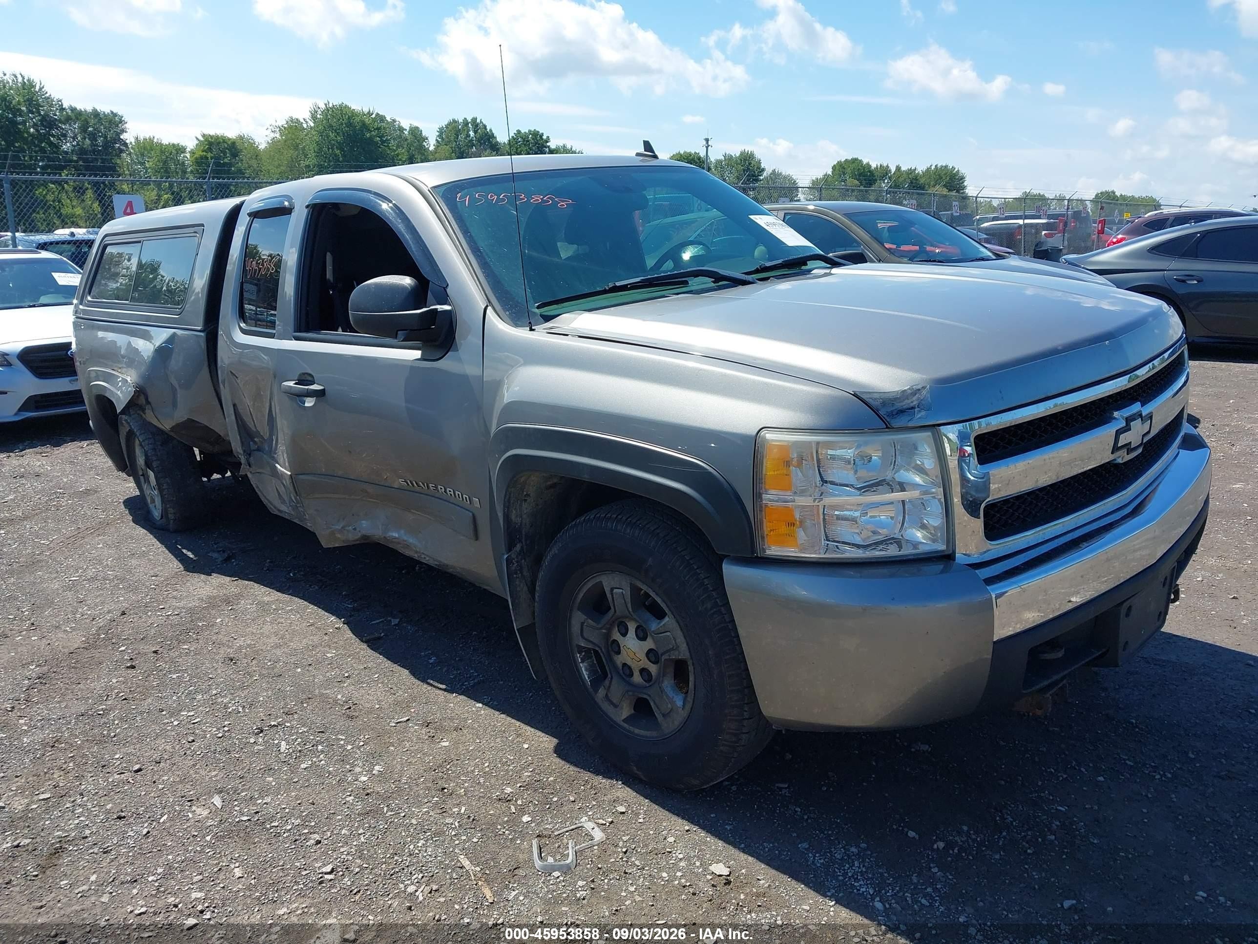 2008 Chevrolet Silverado 1500 Lt1 Gray vin: 2GCEK19J481144796