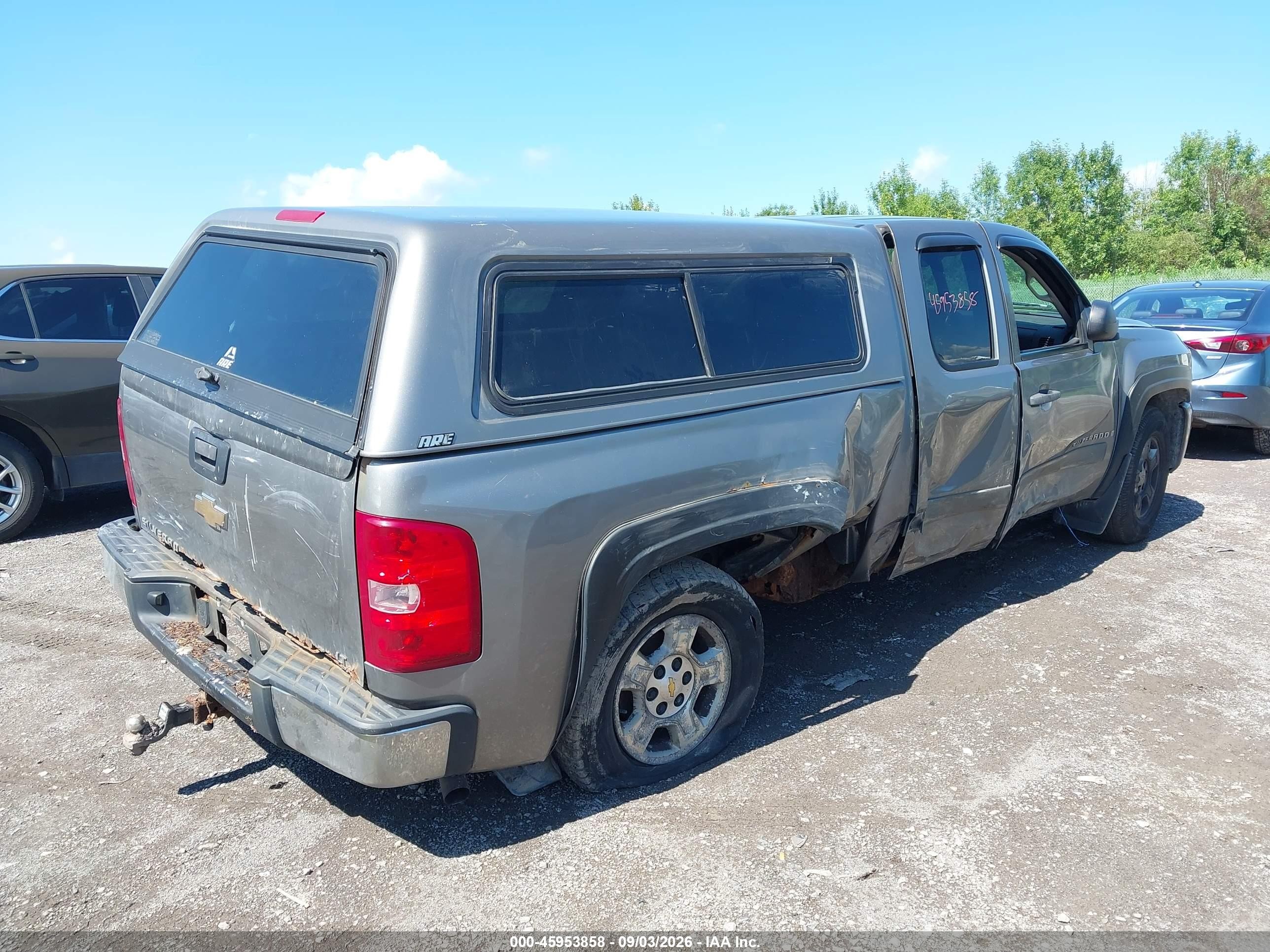2008 Chevrolet Silverado 1500 Lt1 Gray vin: 2GCEK19J481144796
