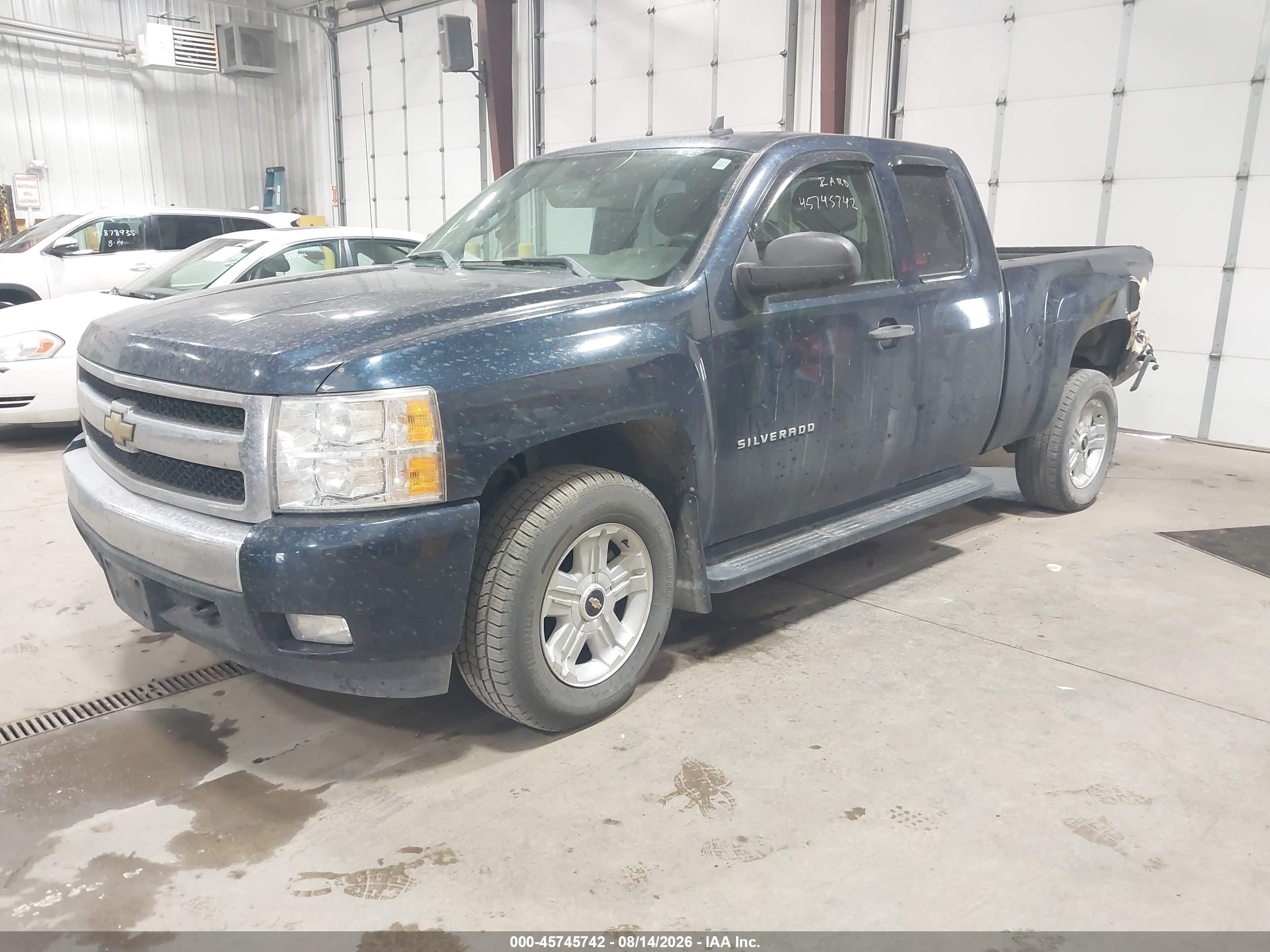 2008 Chevrolet Silverado 1500 Lt1 Blue vin: 2GCEK19J481230741