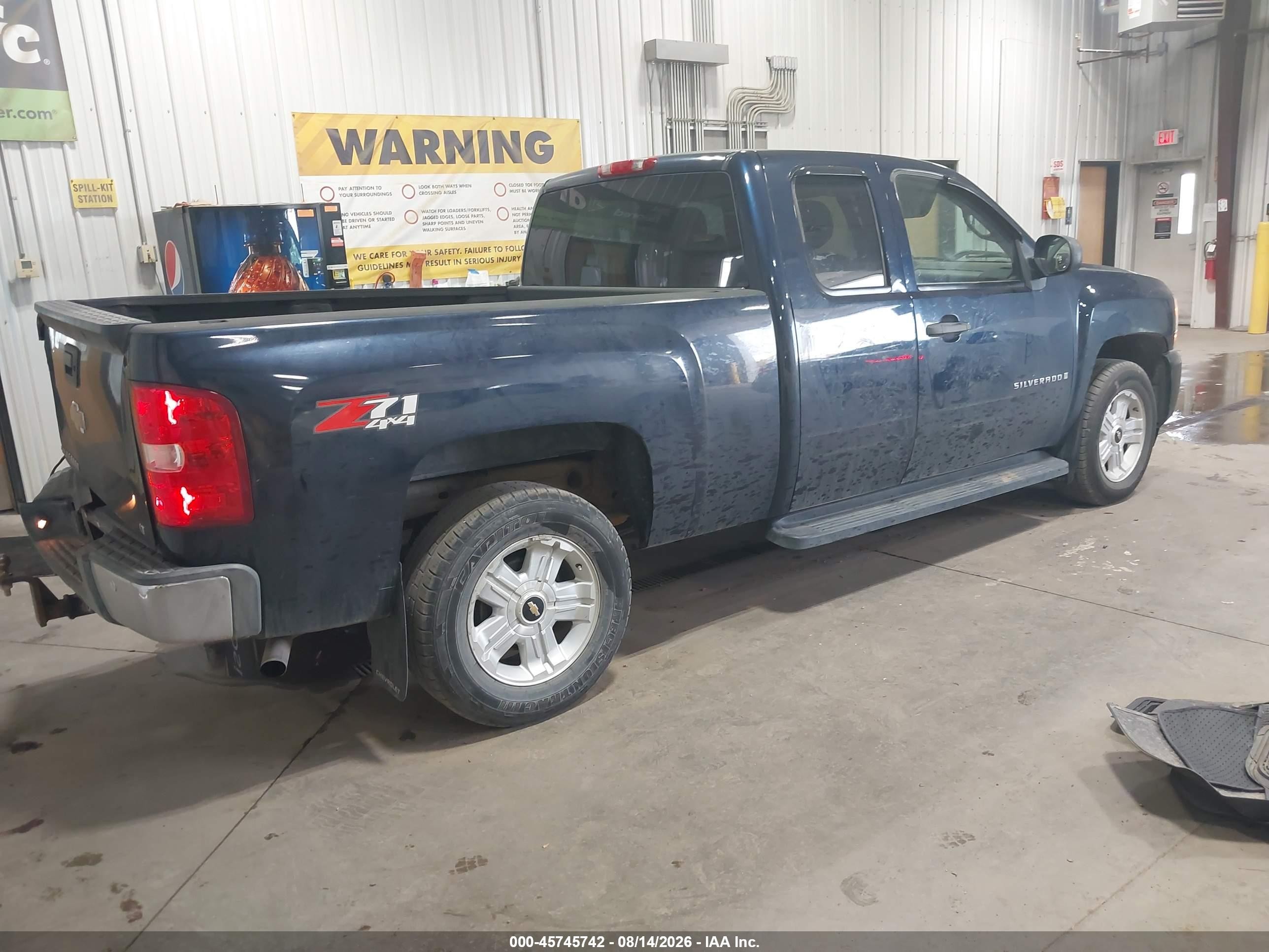 2008 Chevrolet Silverado 1500 Lt1 Blue vin: 2GCEK19J481230741