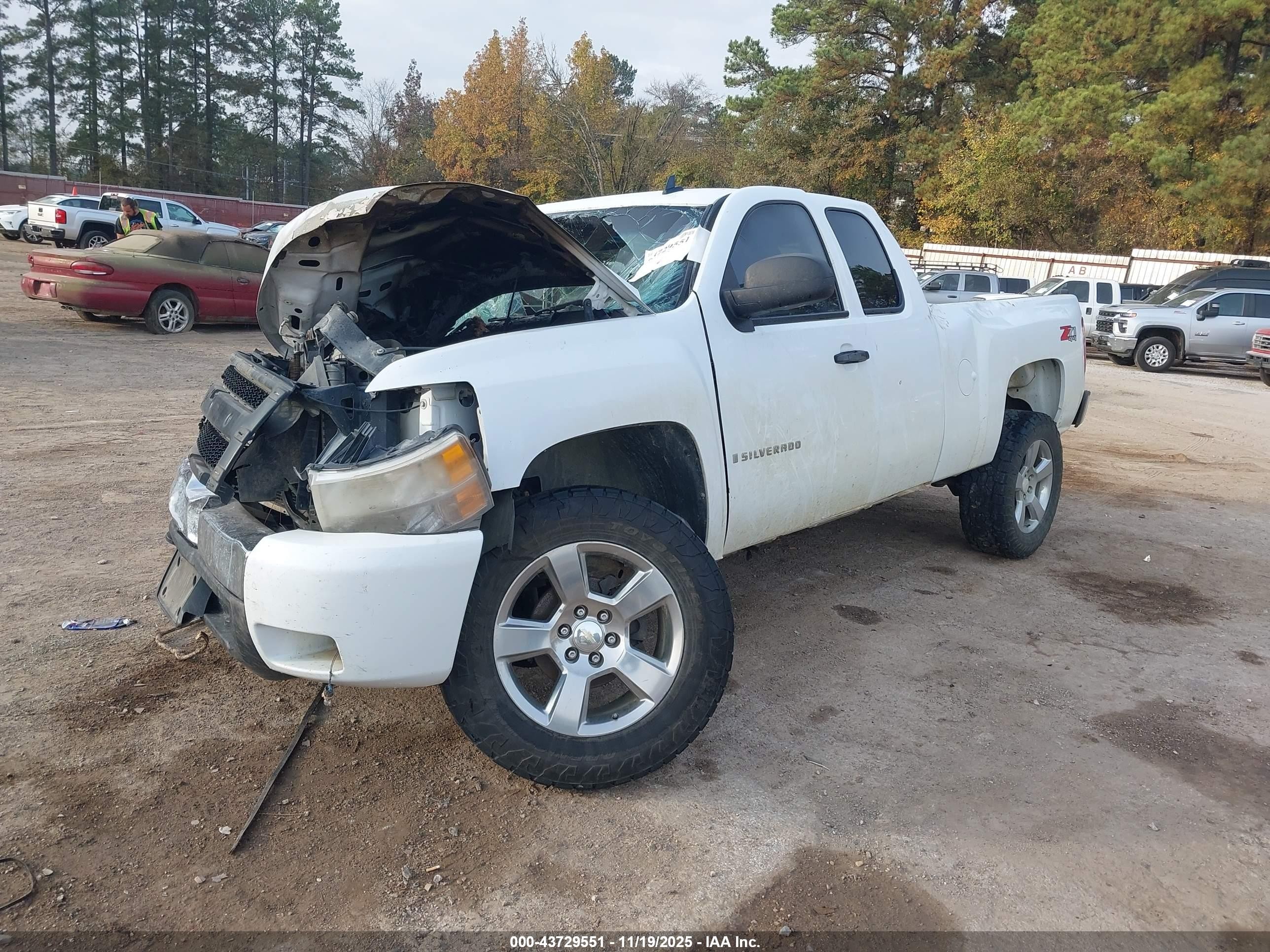 2008 Chevrolet Silverado 1500 Lt1 White vin: 2GCEK19J481262380