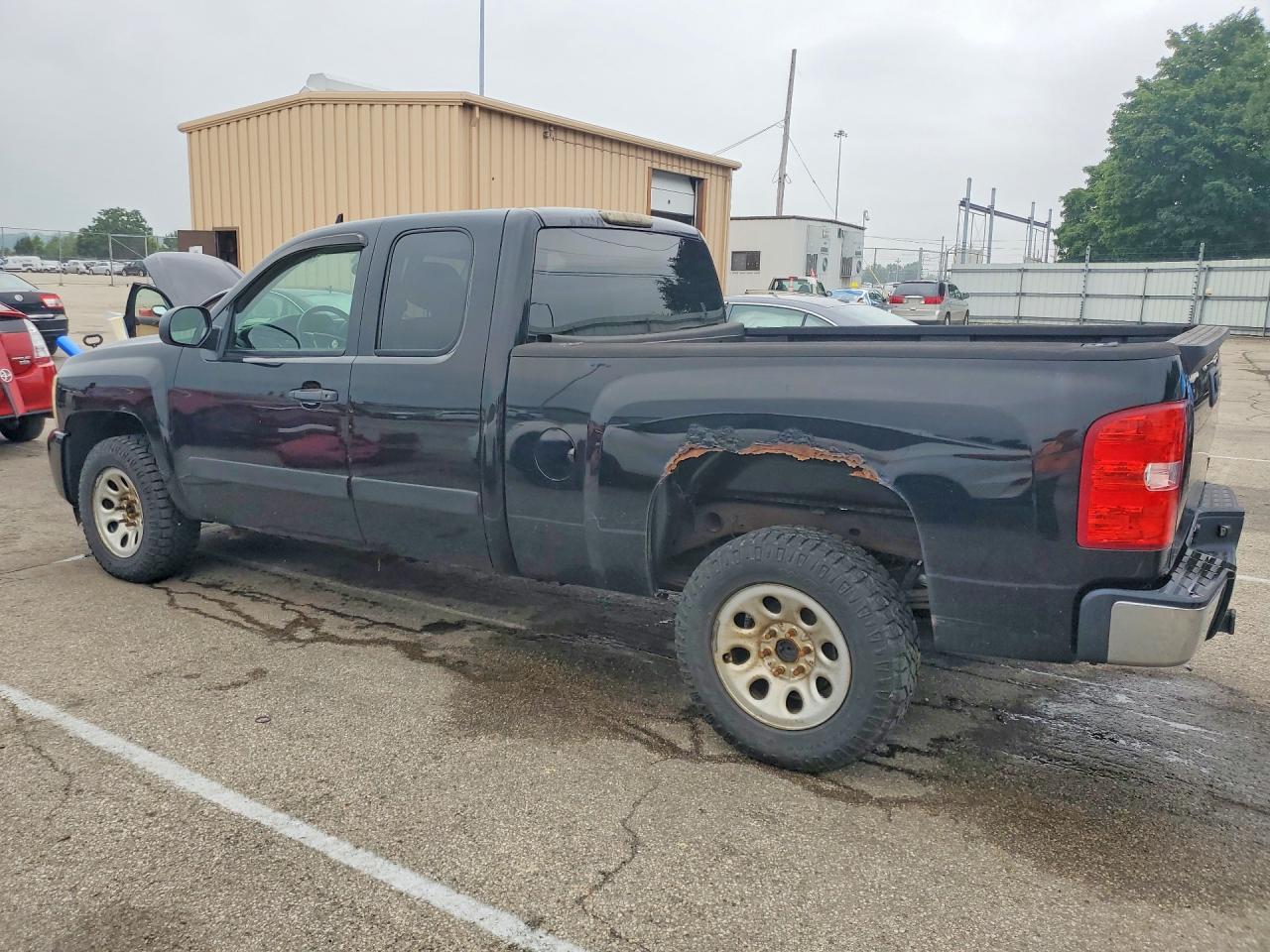 2007 Chevrolet Silverado K1500 Black vin: 2GCEK19J571695804