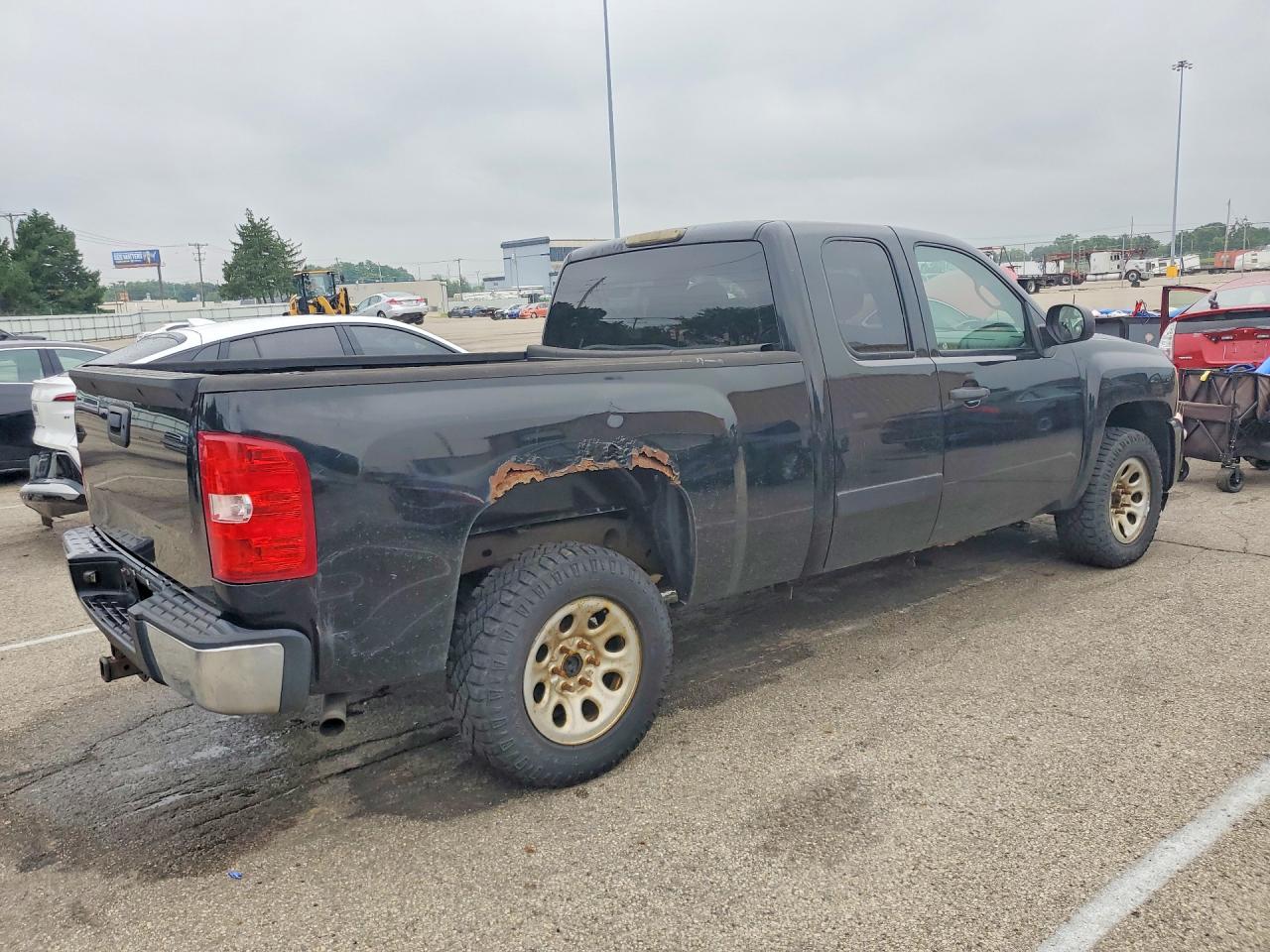 2007 Chevrolet Silverado K1500 Black vin: 2GCEK19J571695804
