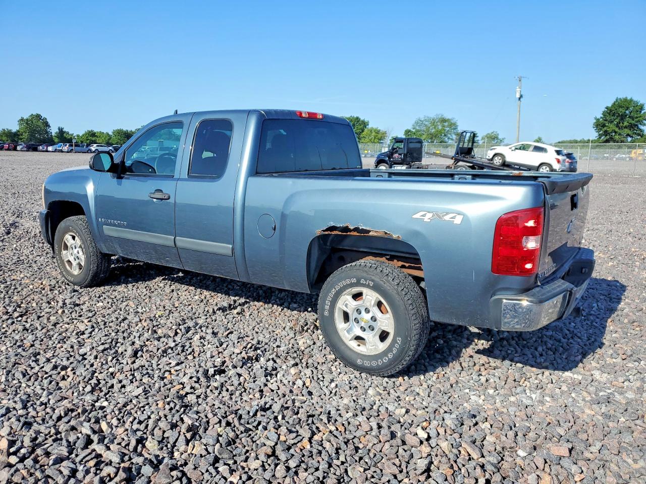 2008 Chevrolet Silverado K1500 Blue vin: 2GCEK19J581106557