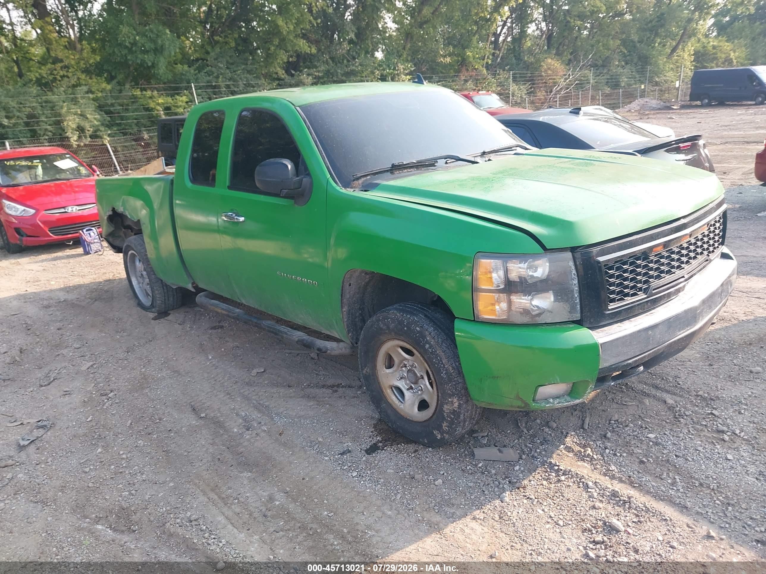 2008 Chevrolet Silverado 1500 Lt1 Green vin: 2GCEK19J581109426