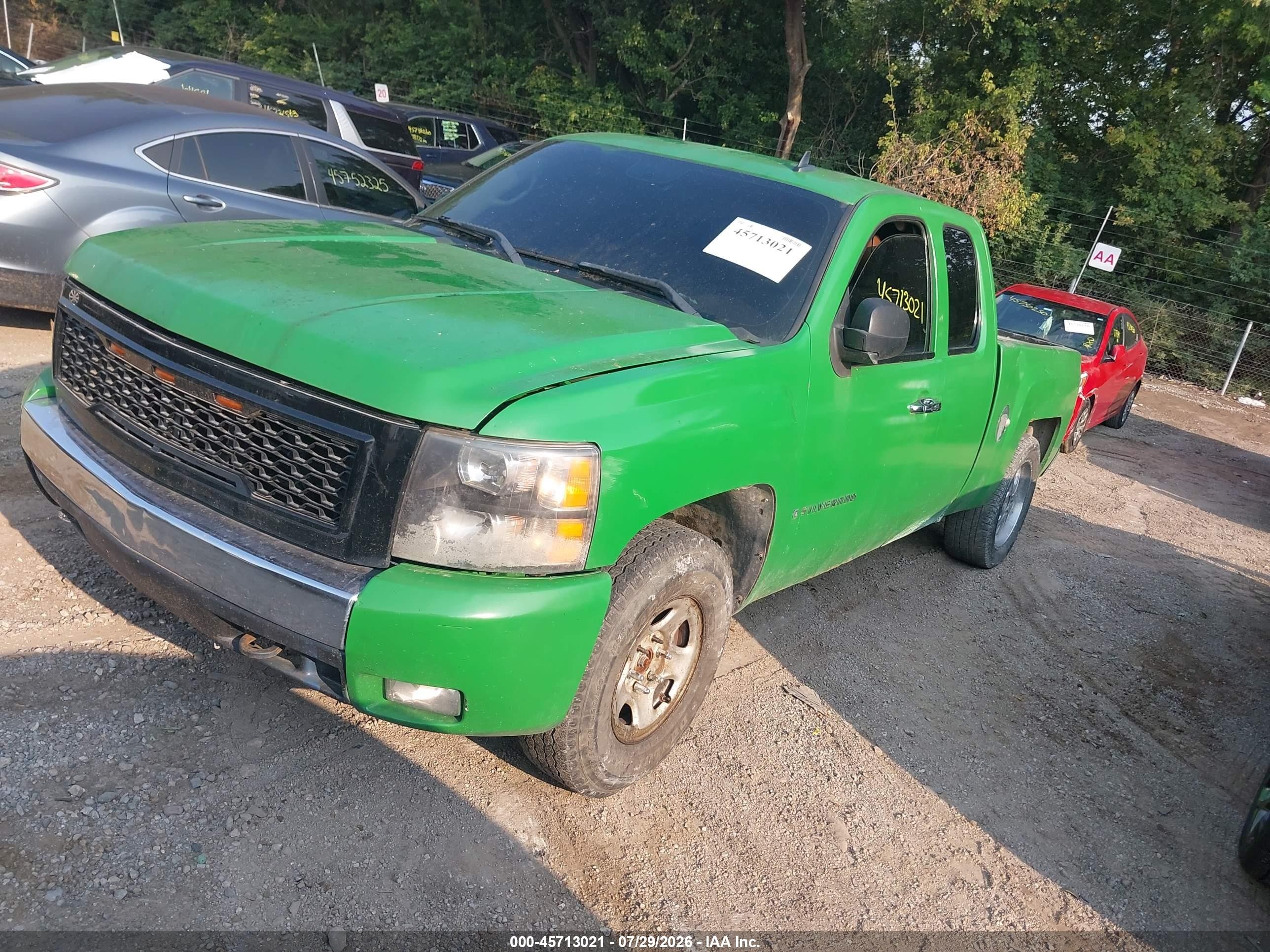 2008 Chevrolet Silverado 1500 Lt1 Green vin: 2GCEK19J581109426