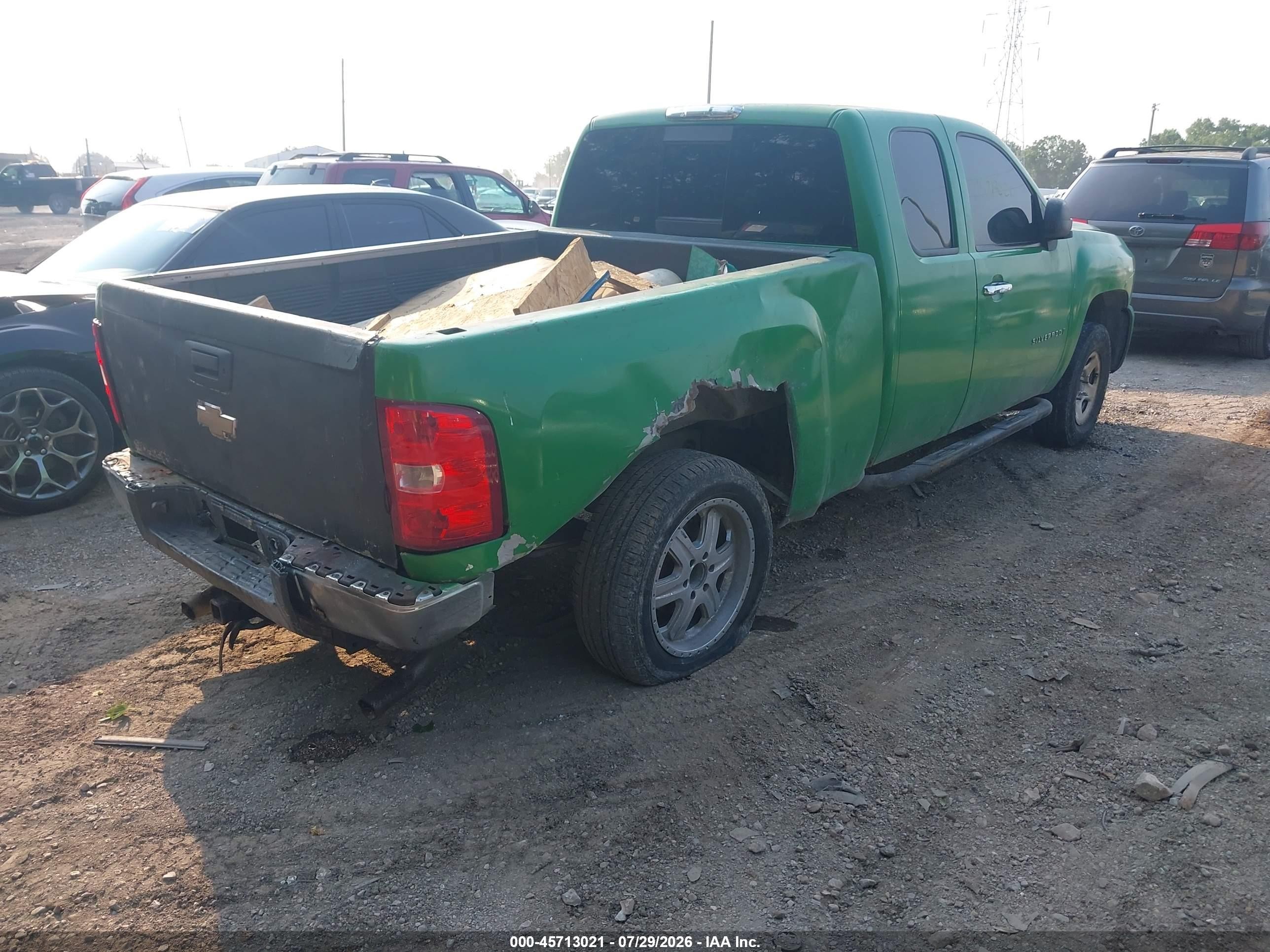 2008 Chevrolet Silverado 1500 Lt1 Green vin: 2GCEK19J581109426