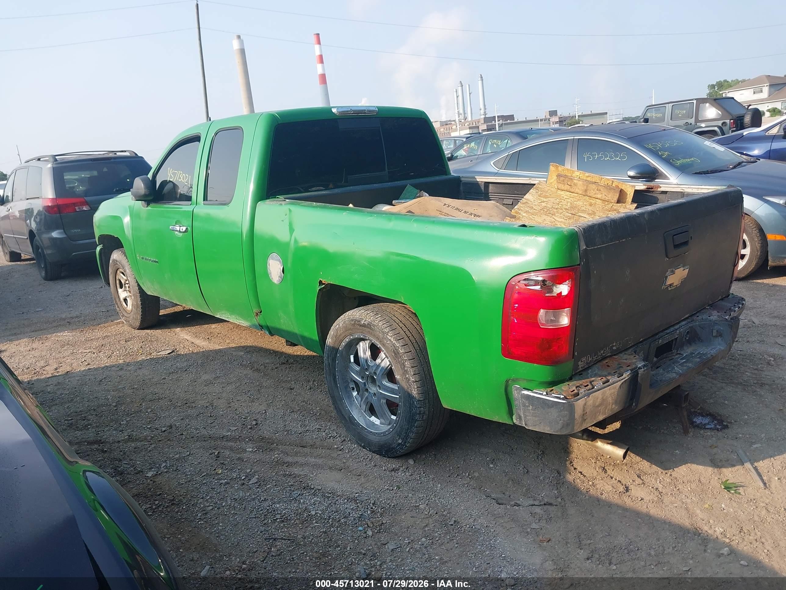 2008 Chevrolet Silverado 1500 Lt1 Green vin: 2GCEK19J581109426