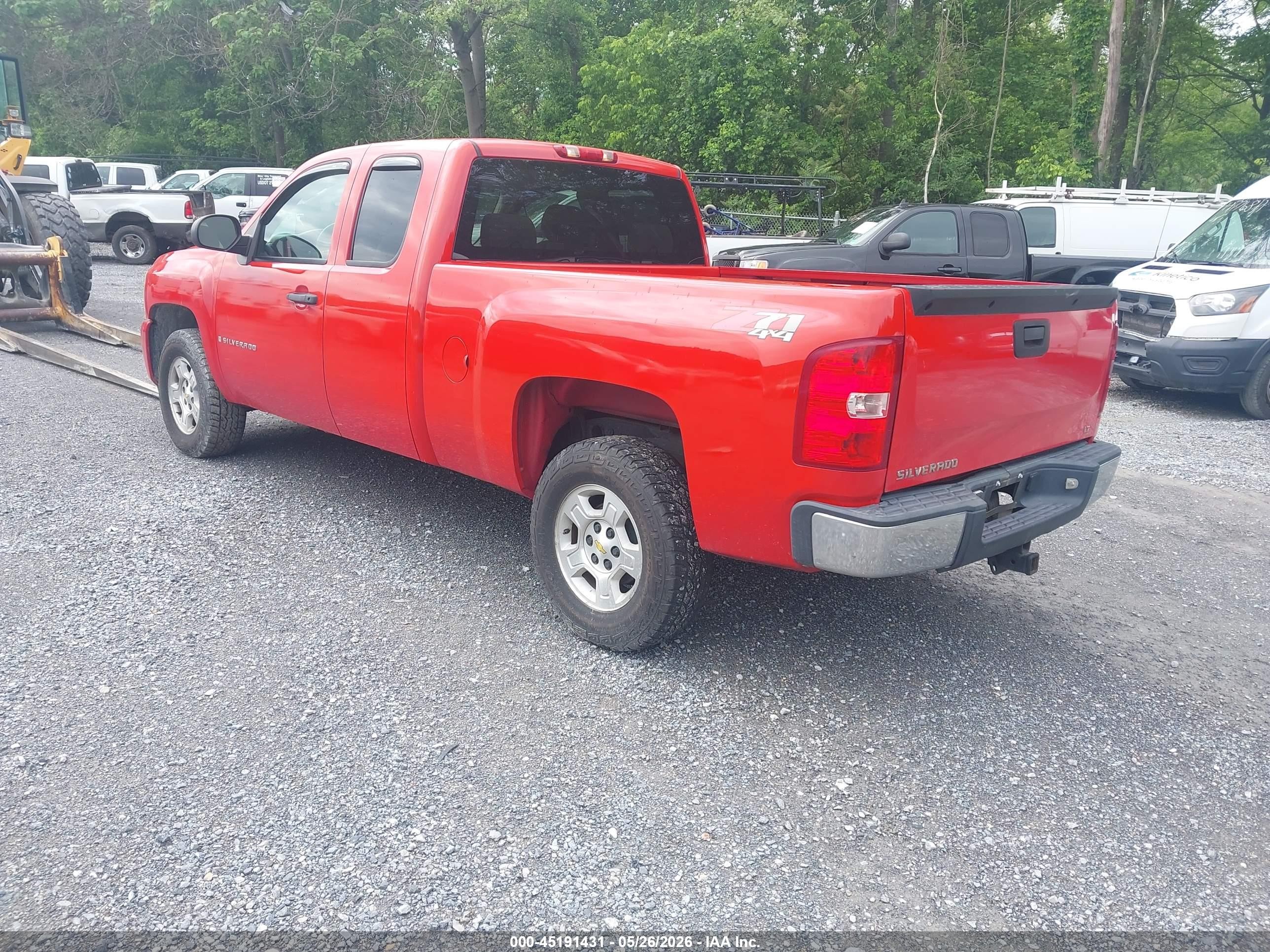 2008 Chevrolet Silverado 1500 Lt1 Red vin: 2GCEK19J581221255