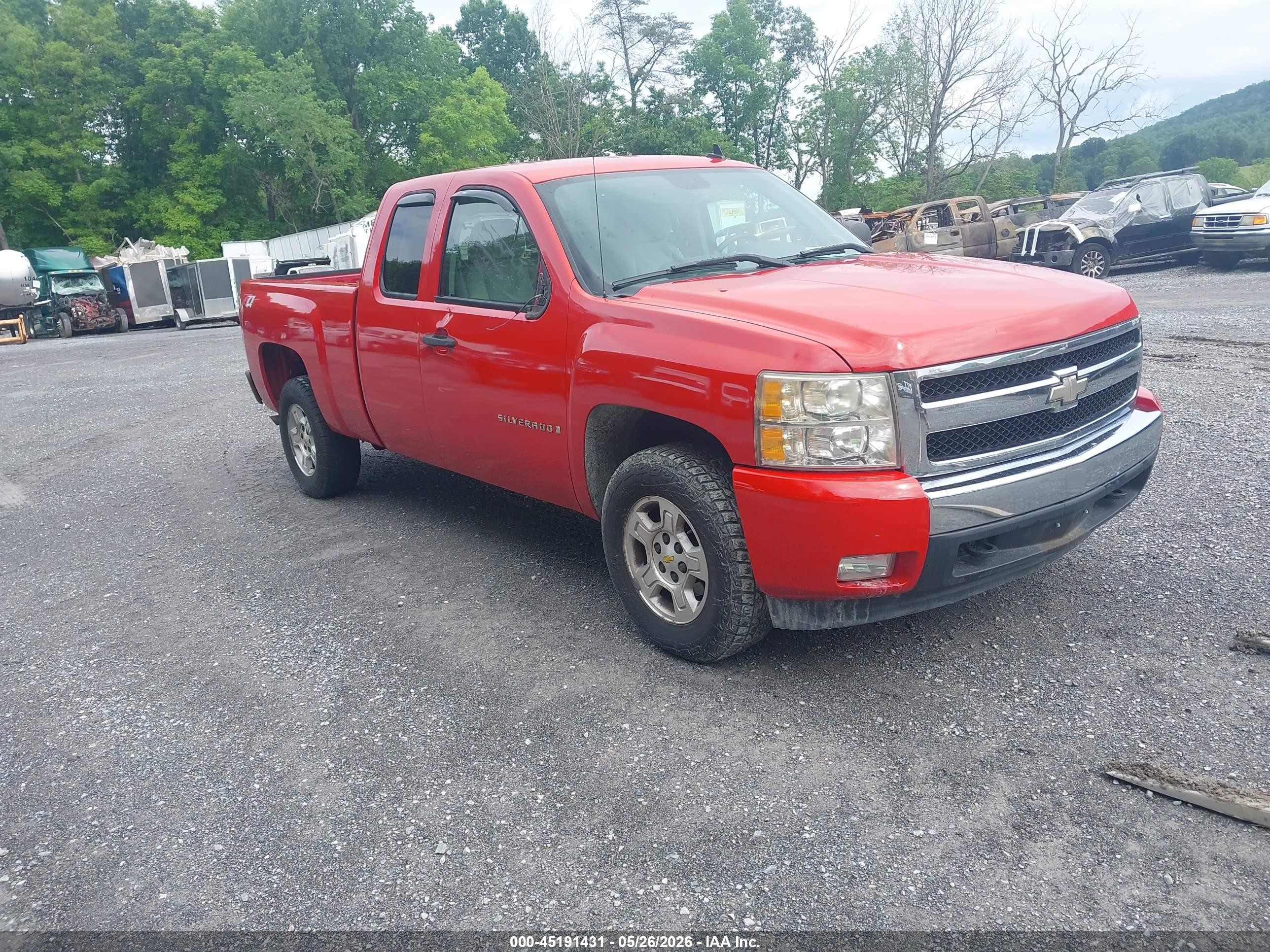 2008 Chevrolet Silverado 1500 Lt1 Red vin: 2GCEK19J581221255