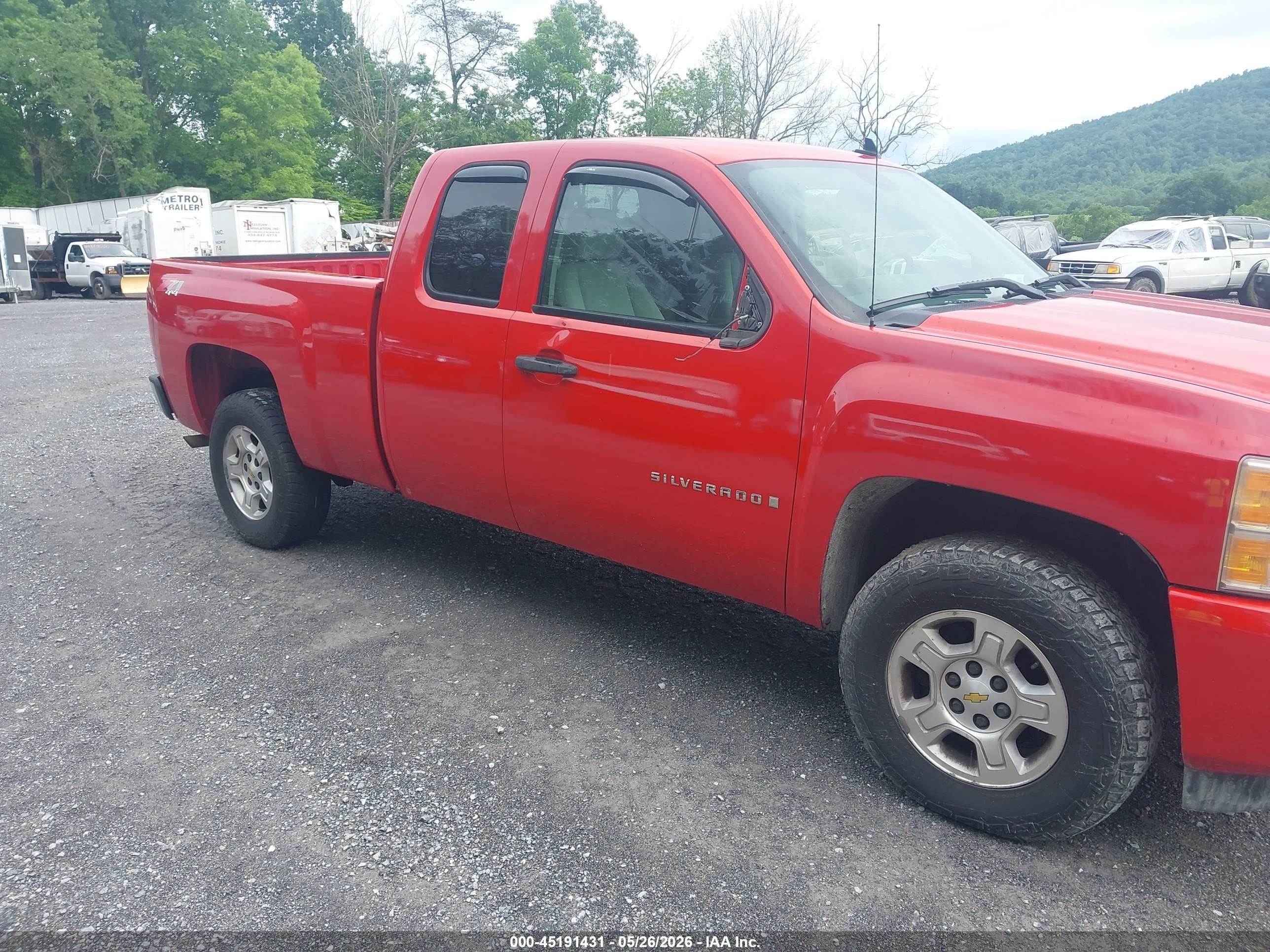 2008 Chevrolet Silverado 1500 Lt1 Red vin: 2GCEK19J581221255