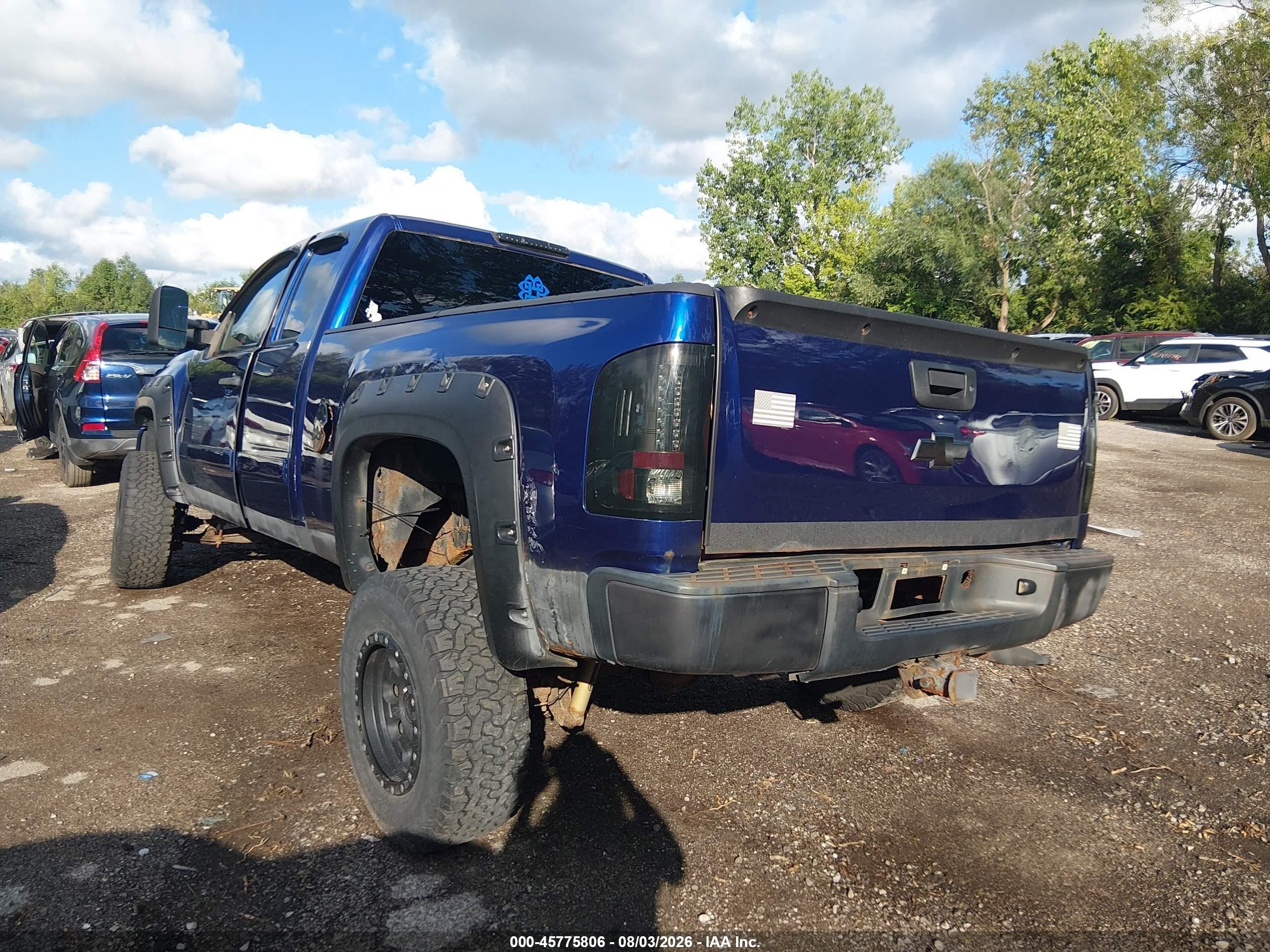 2008 Chevrolet Silverado 1500 Lt1 Blue vin: 2GCEK19J581303549