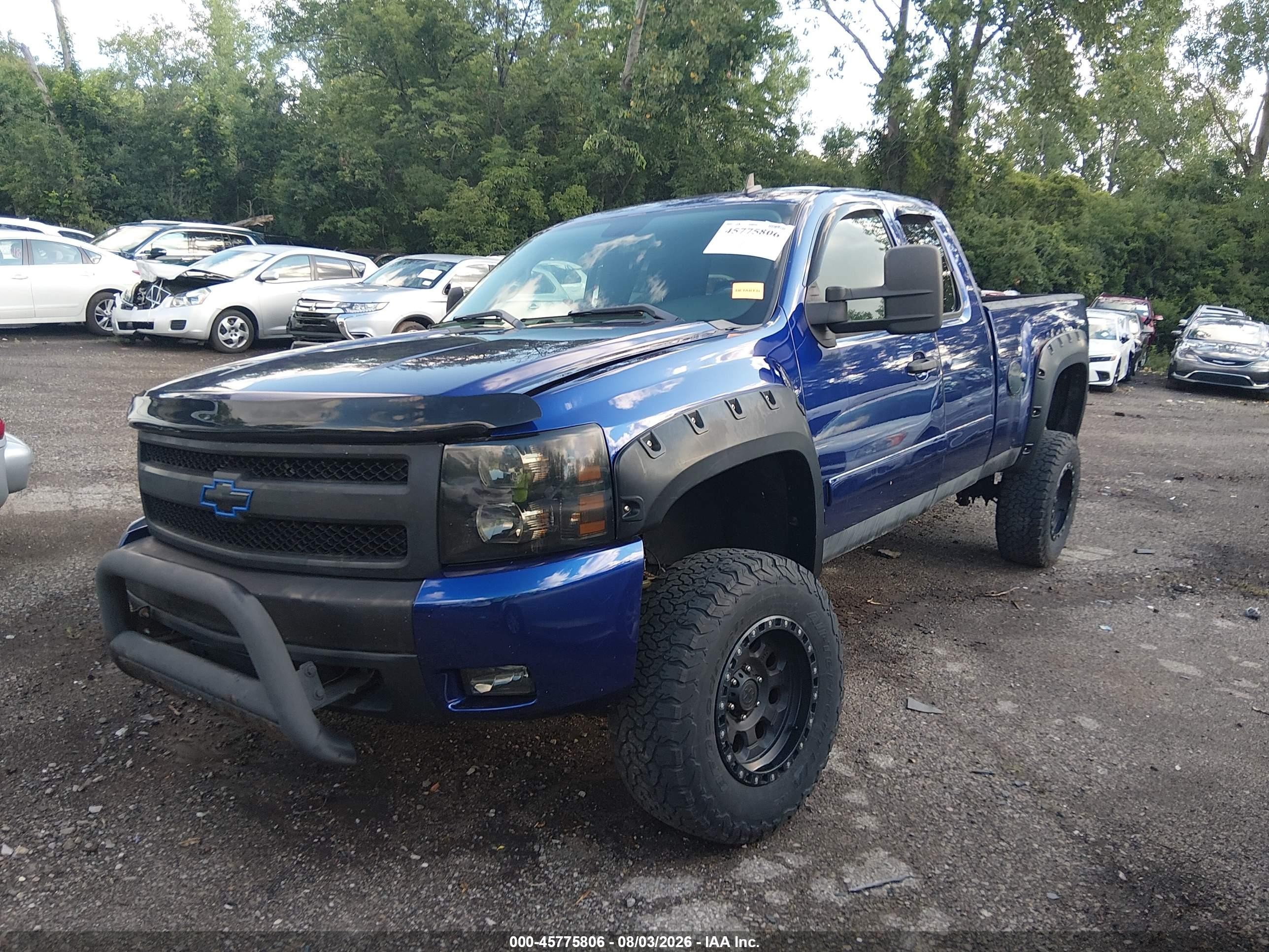 2008 Chevrolet Silverado 1500 Lt1 Blue vin: 2GCEK19J581303549