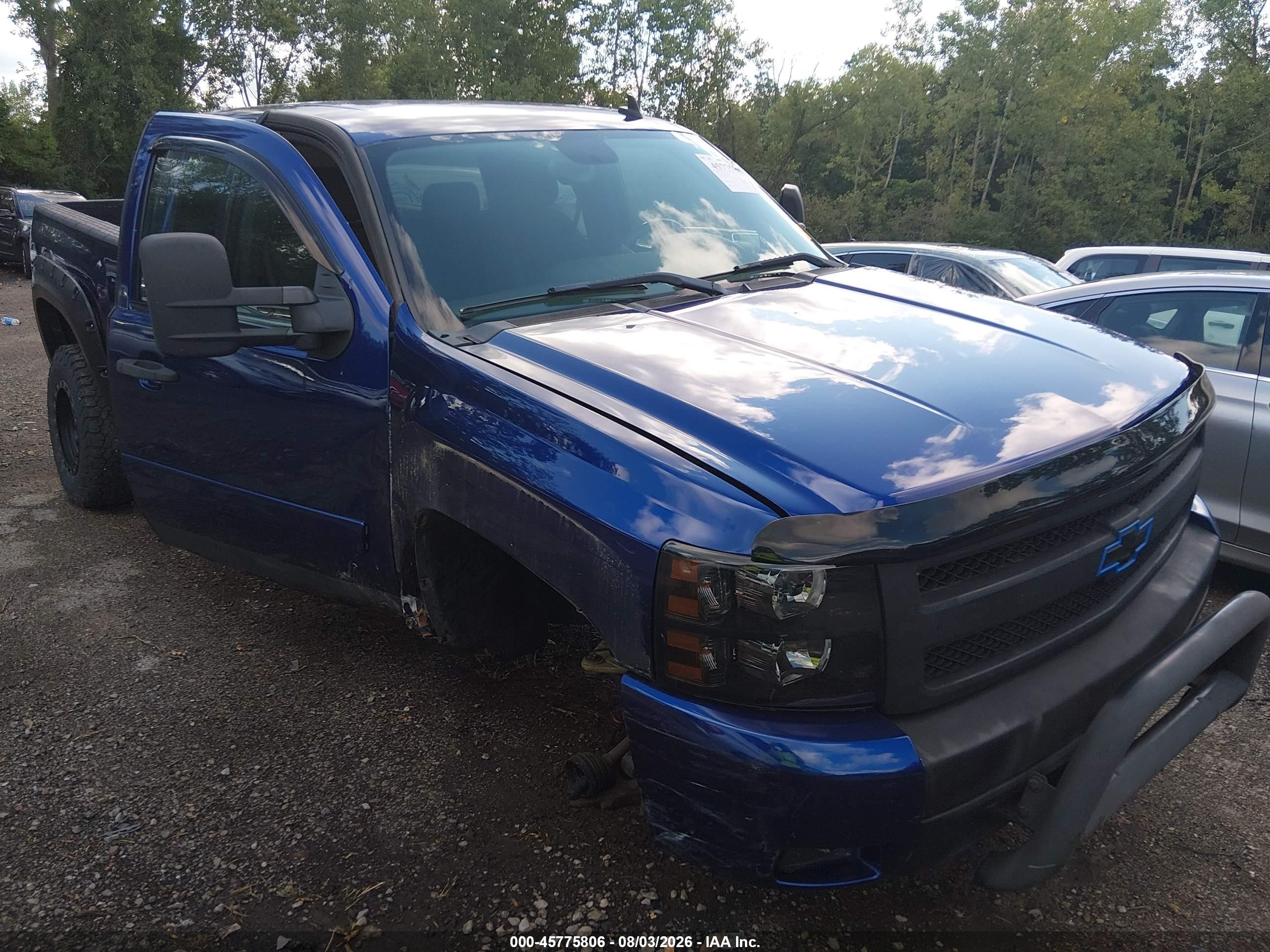 2008 Chevrolet Silverado 1500 Lt1 Blue vin: 2GCEK19J581303549